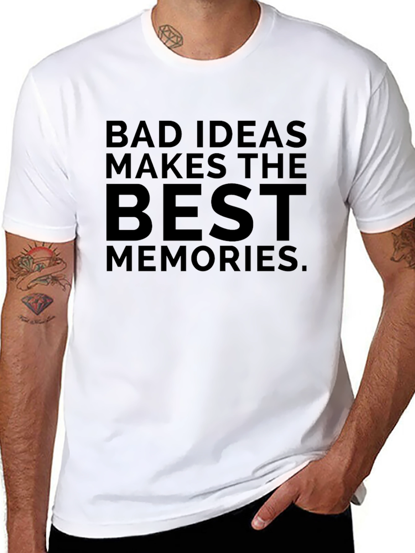 Bad Ideas Best Memories Graphic T-Shirt
