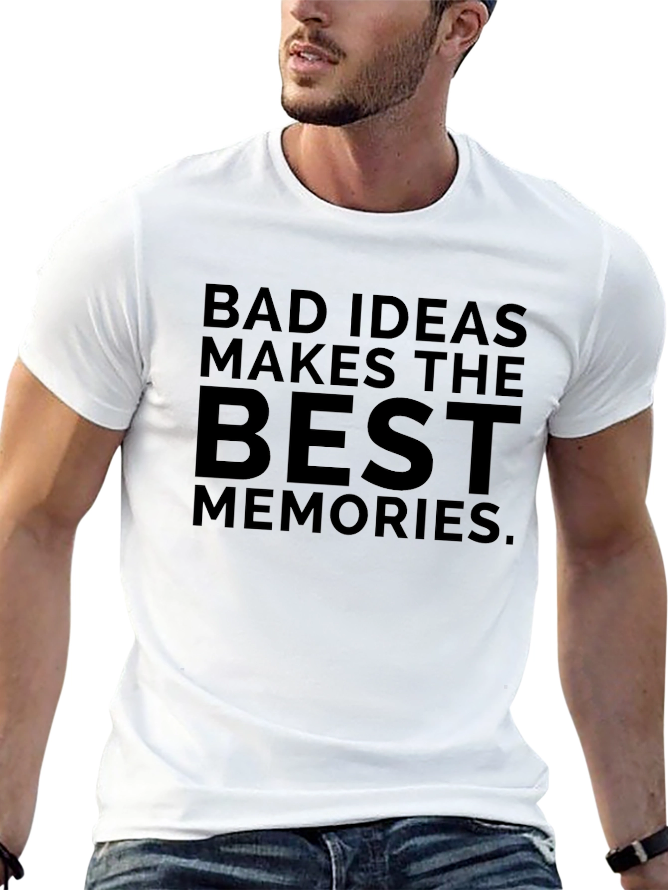 Bad Ideas Best Memories Graphic T-Shirt