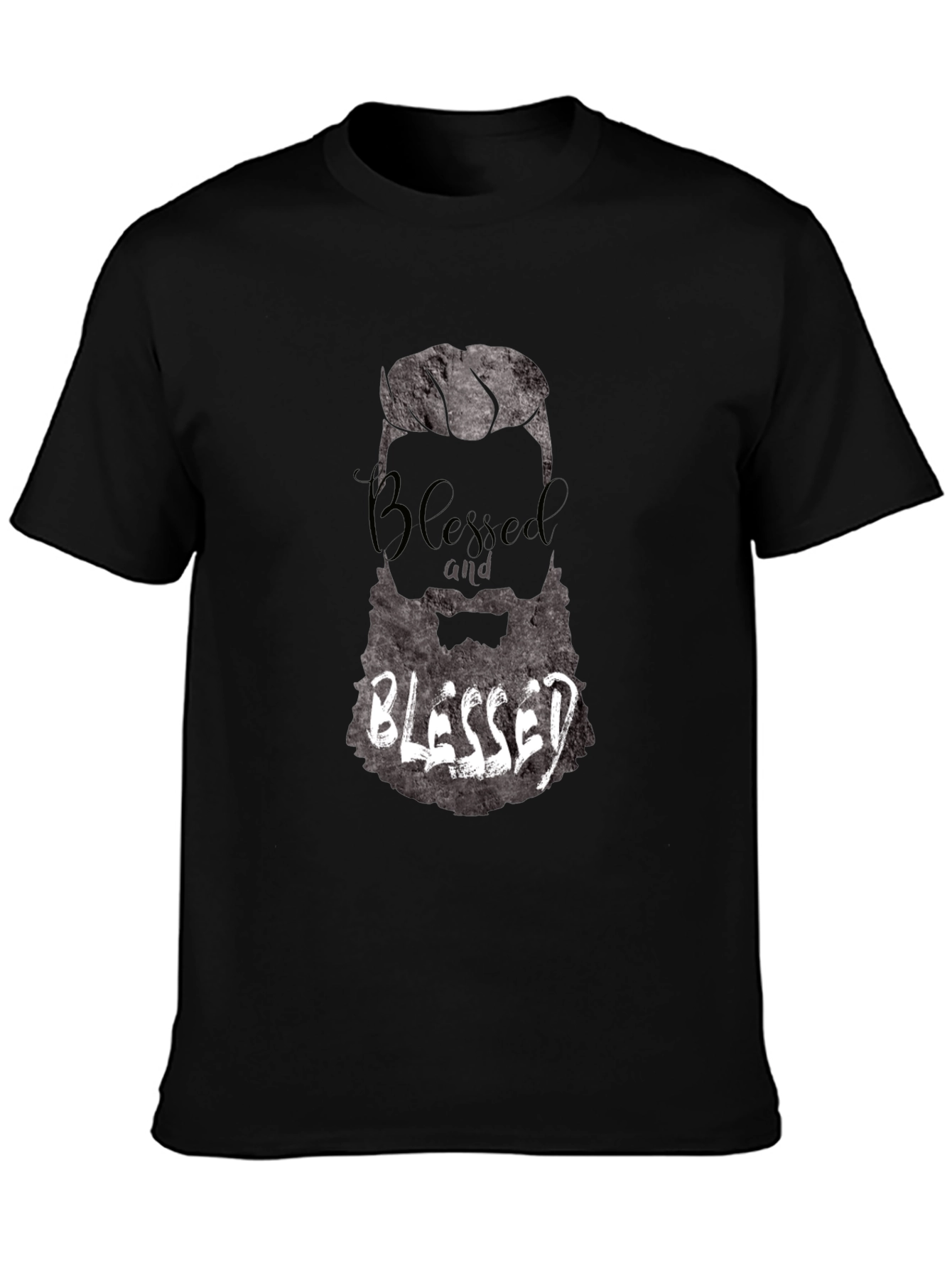 Blessed Beard Graphic T-Shirt - Mens Black Tee