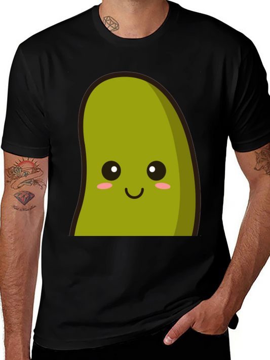 Kawaii Avocado Graphic Tee - Unisex Soft Cotton Blend