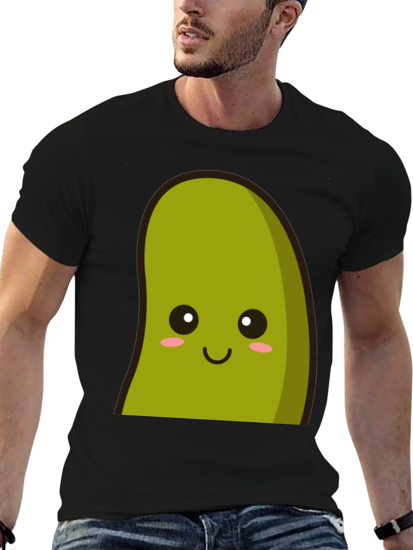 Kawaii Avocado Graphic Tee - Unisex Soft Cotton Blend