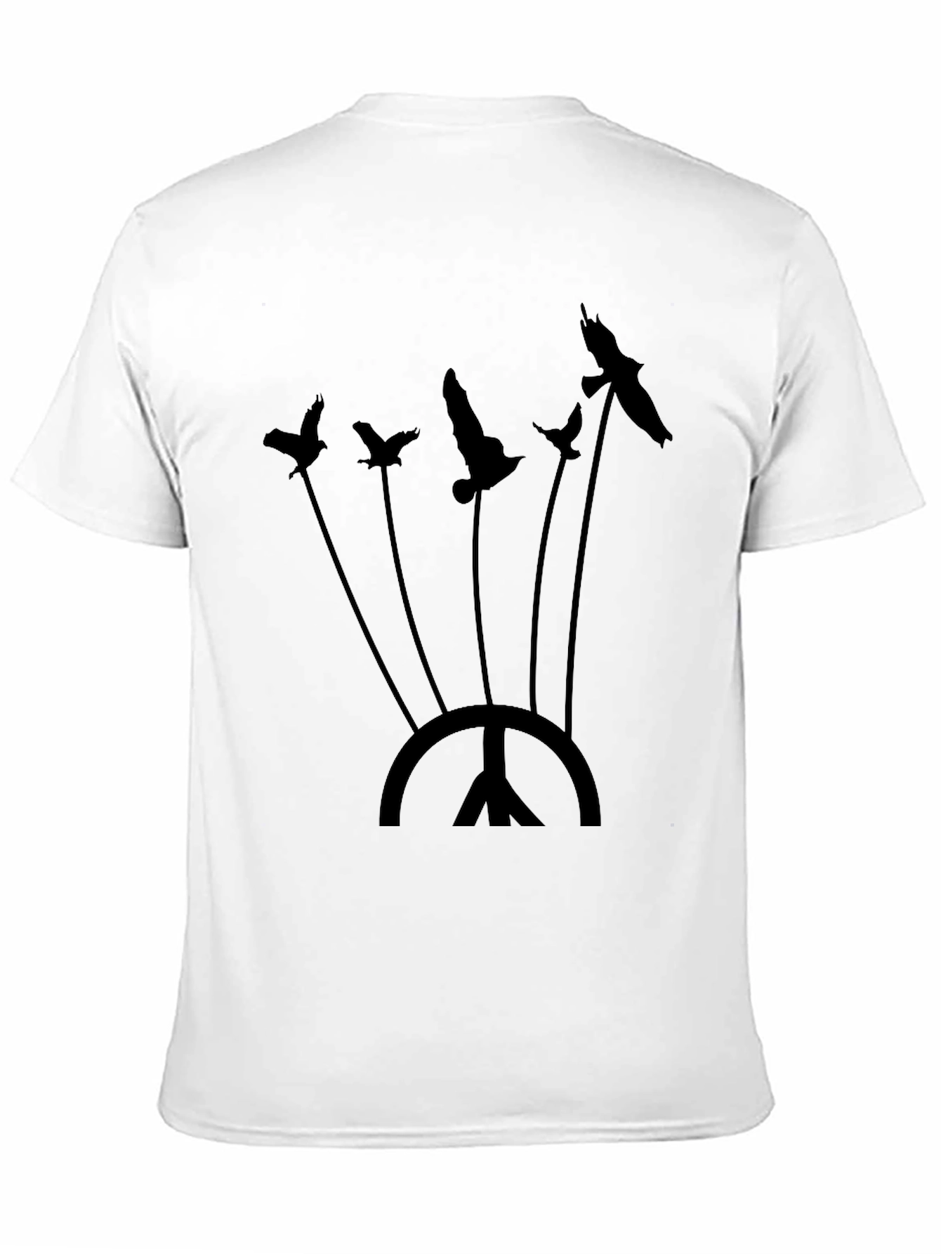 Black Bird Graphic Print T-Shirt