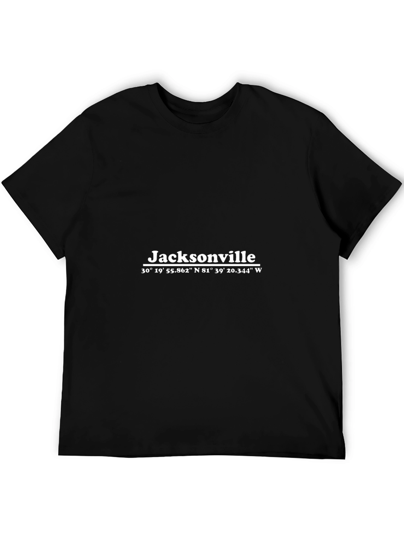 Jacksonville Coordinates Graphic Tee - Black