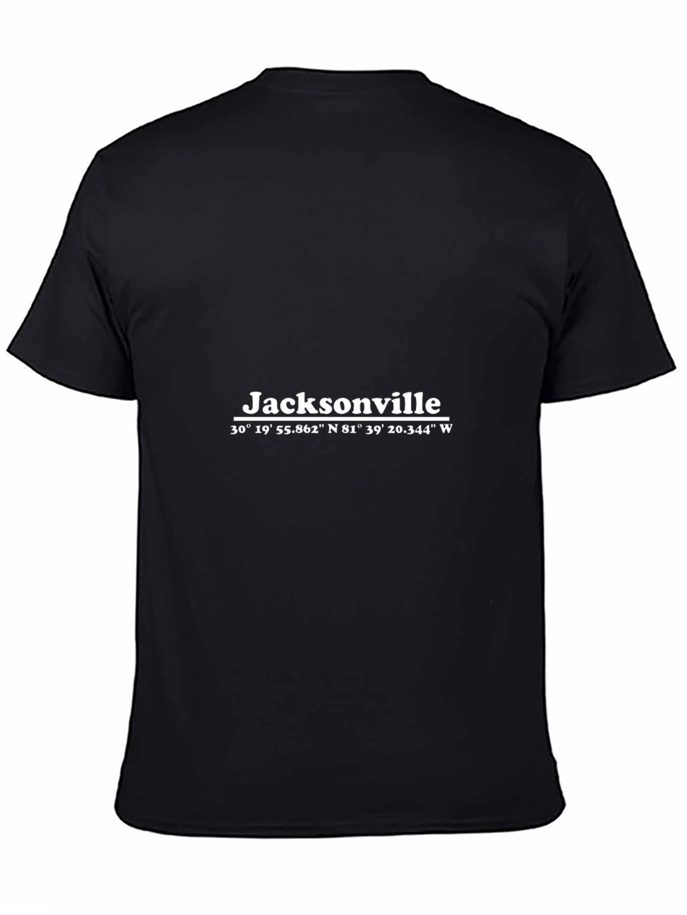 Jacksonville Coordinates Graphic Tee - Black