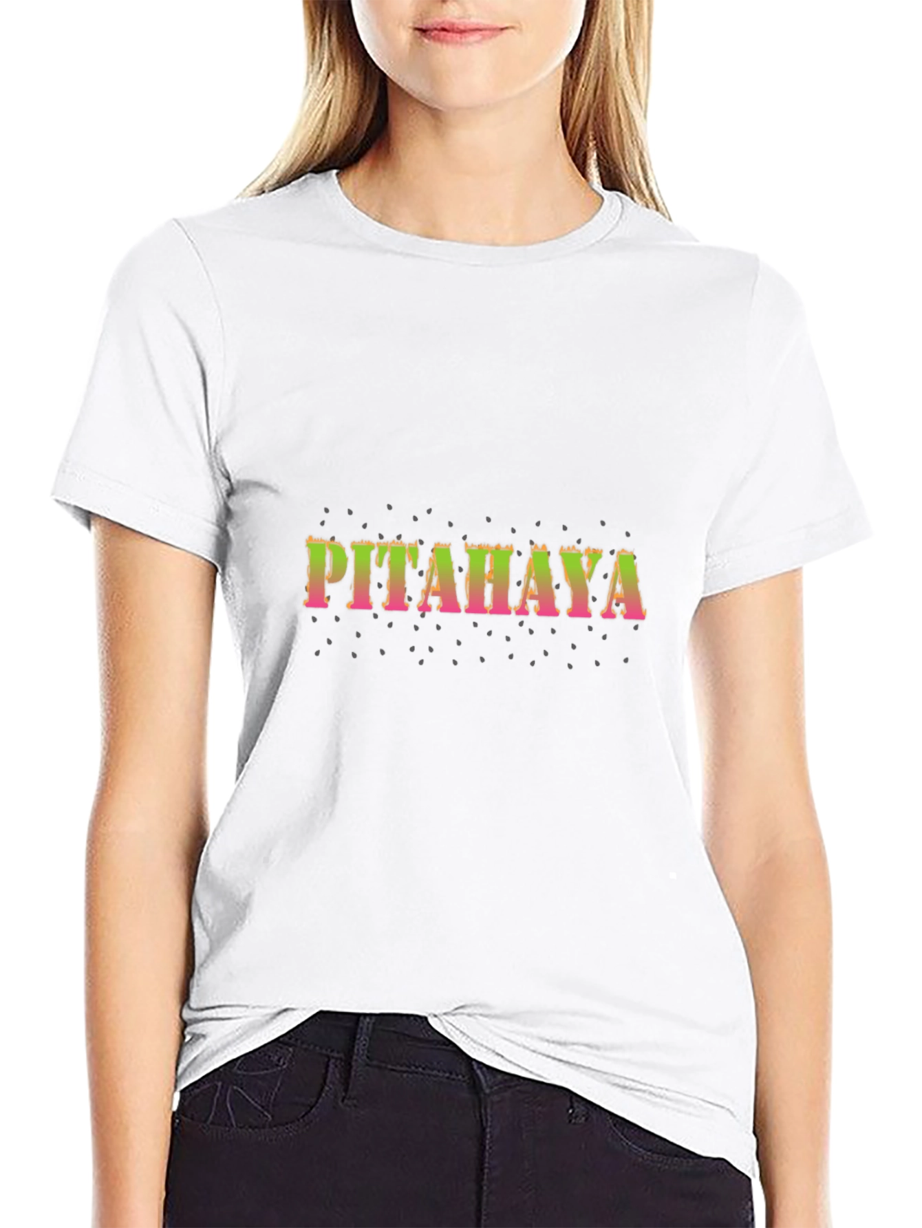 Pitahaya Dragon Fruit Black T-Shirt