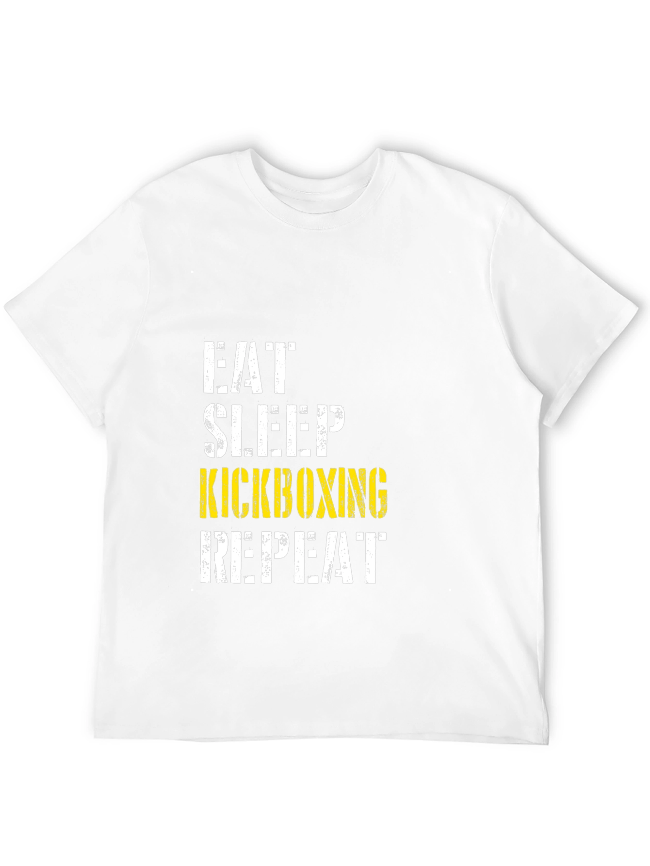 Eat Sleep Kickboxing Repeat Graphic Tee - Black
