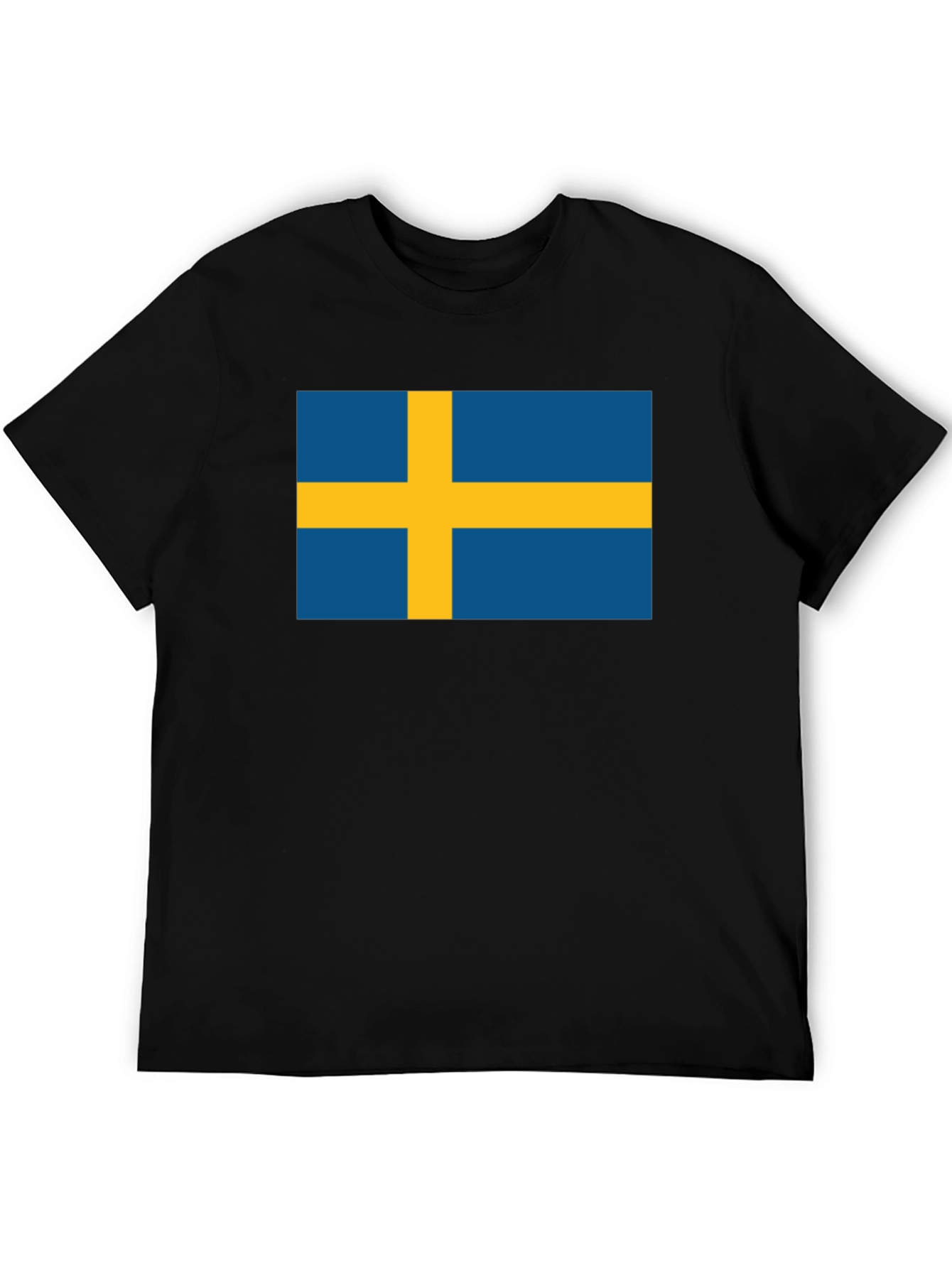 Swedish Flag T-Shirt - Black Classic Design