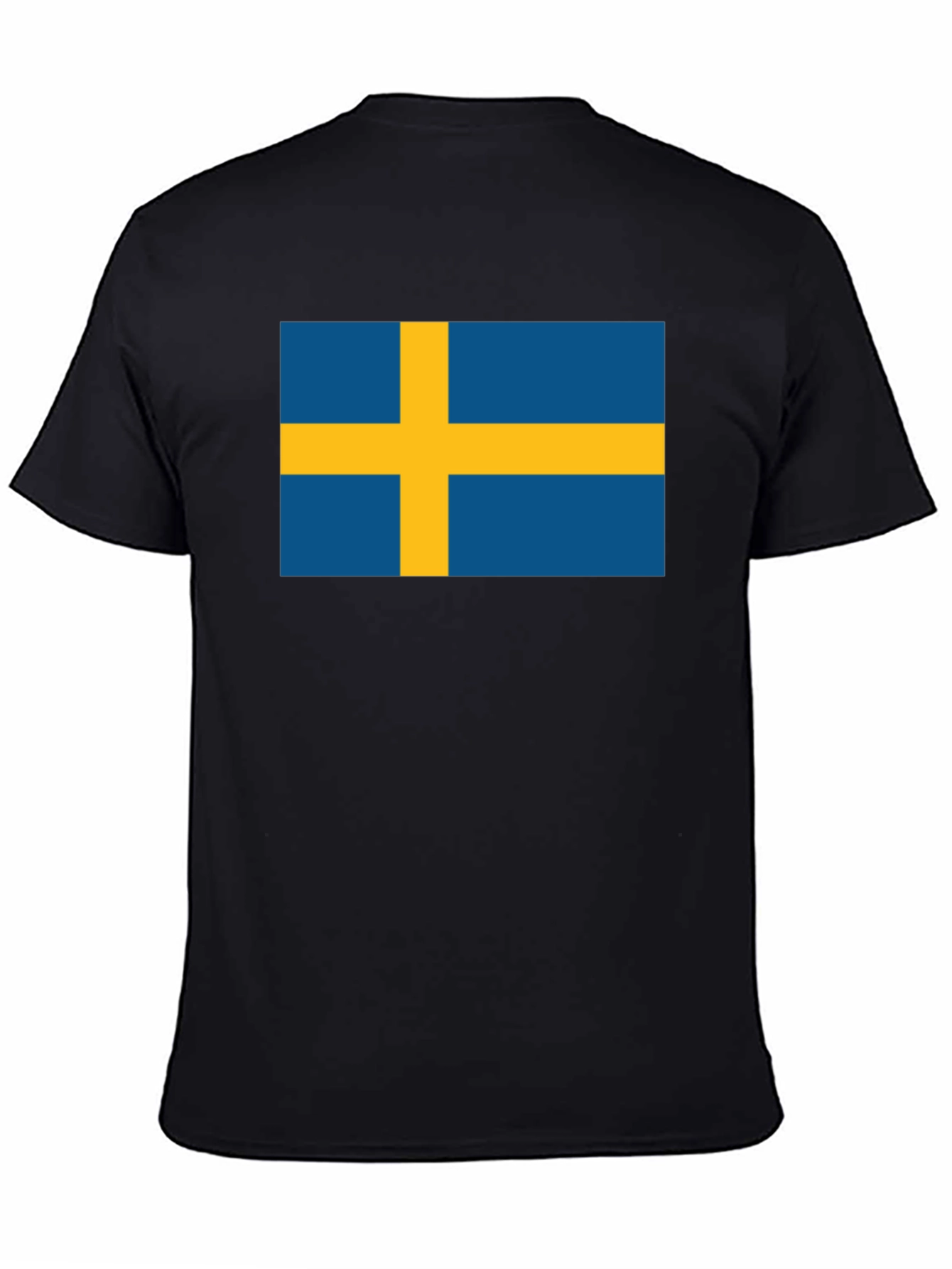 Swedish Flag T-Shirt - Black Classic Design