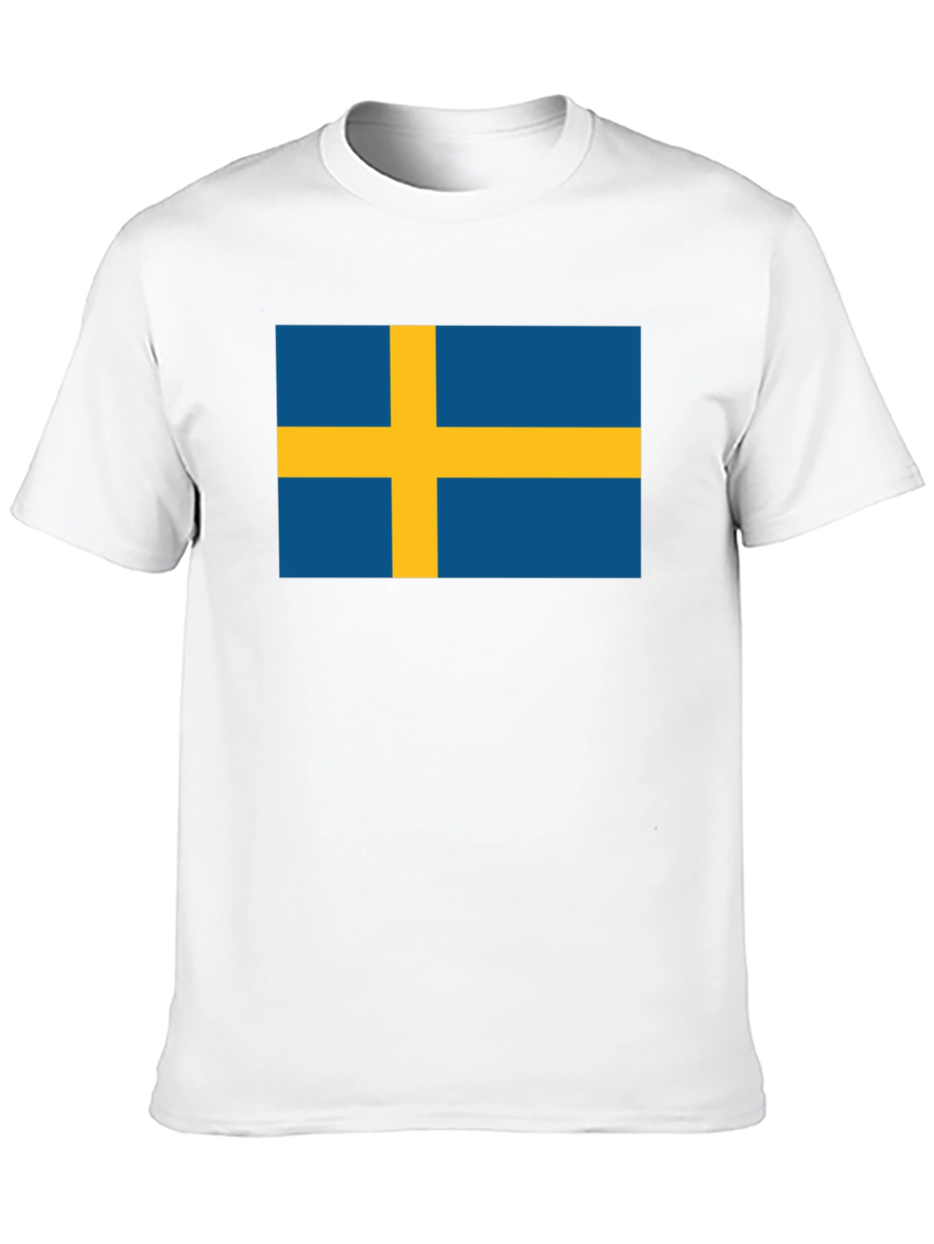 Swedish Flag T-Shirt - Black Classic Design