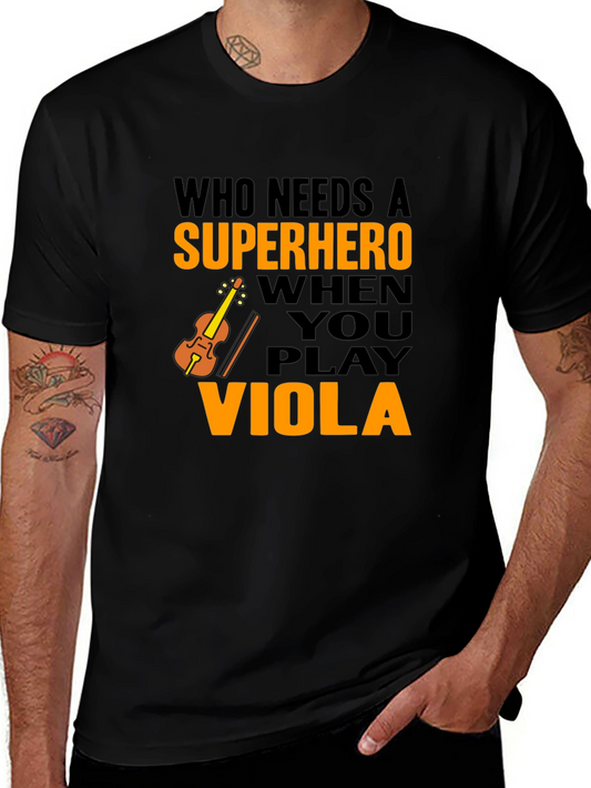 Viola Player Superhero T-Shirt