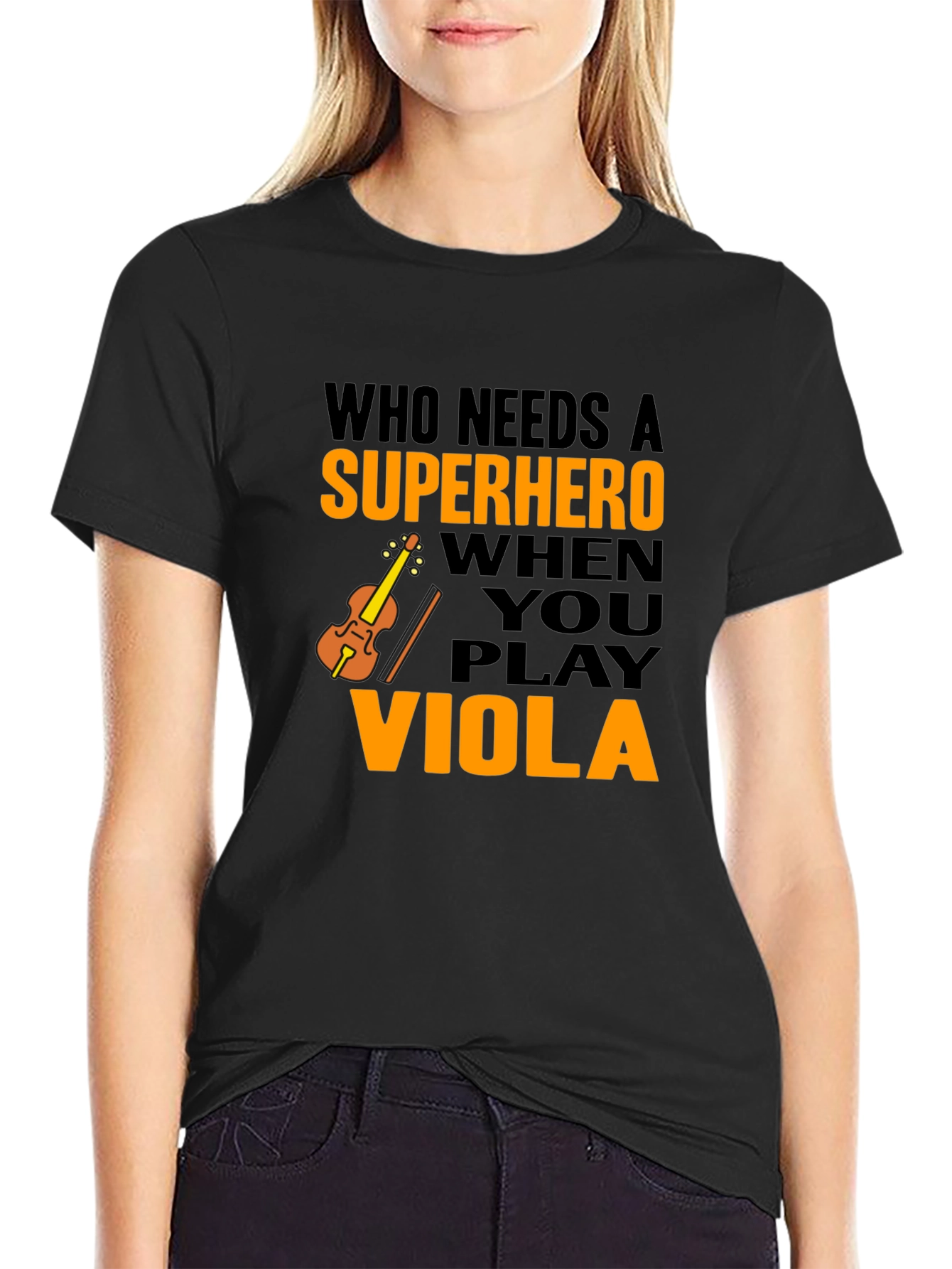 Viola Player Superhero T-Shirt