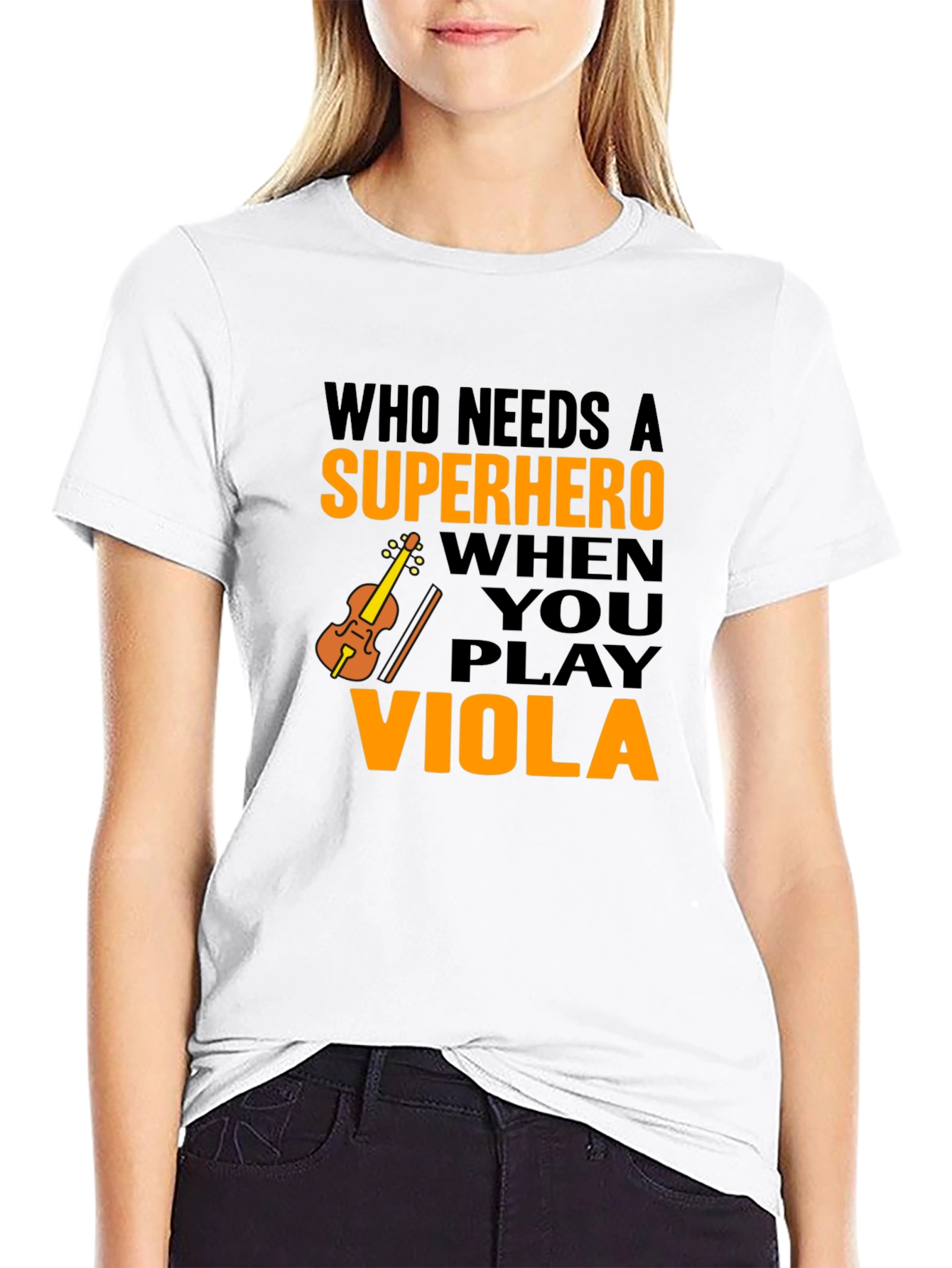 Viola Player Superhero T-Shirt