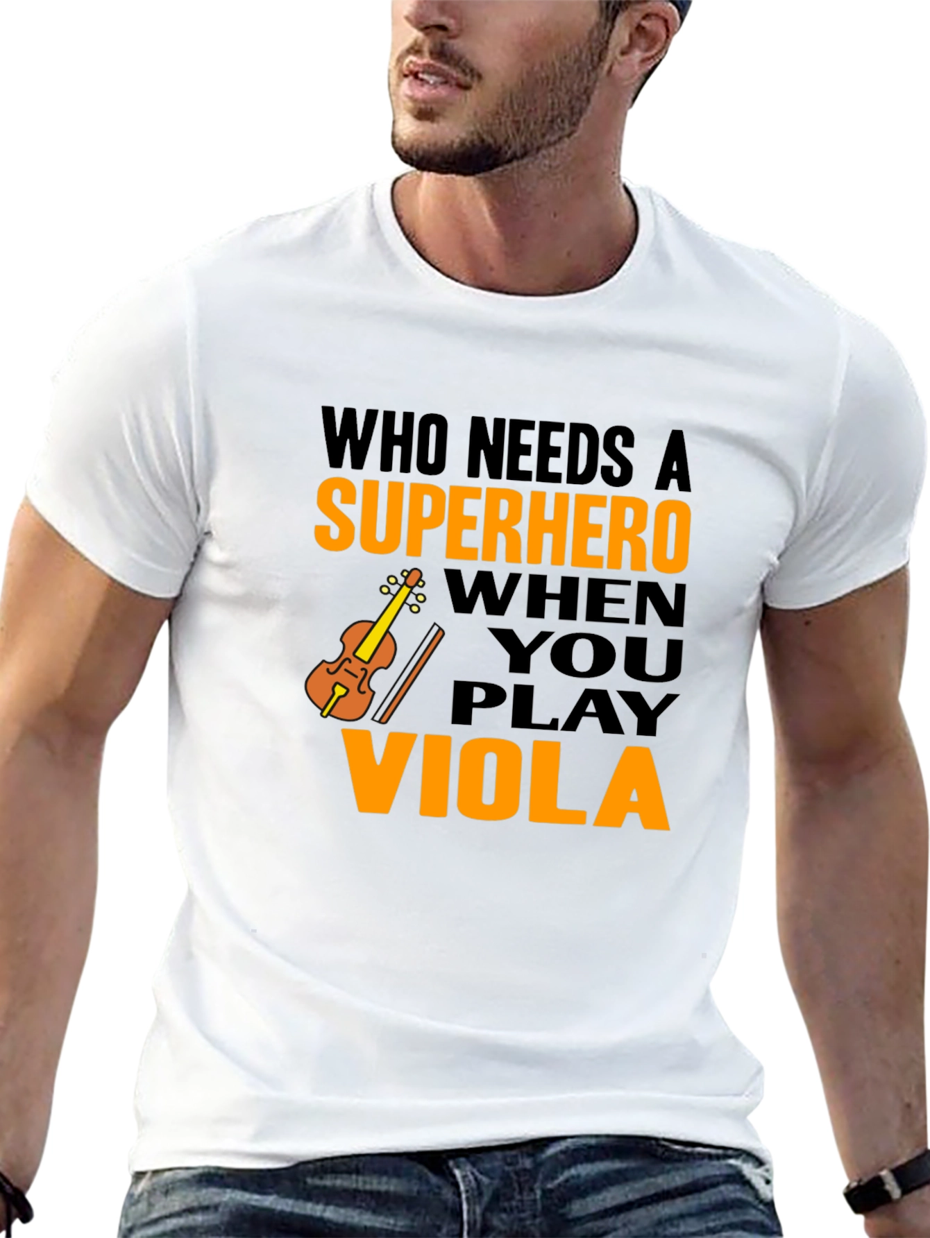 Viola Player Superhero T-Shirt