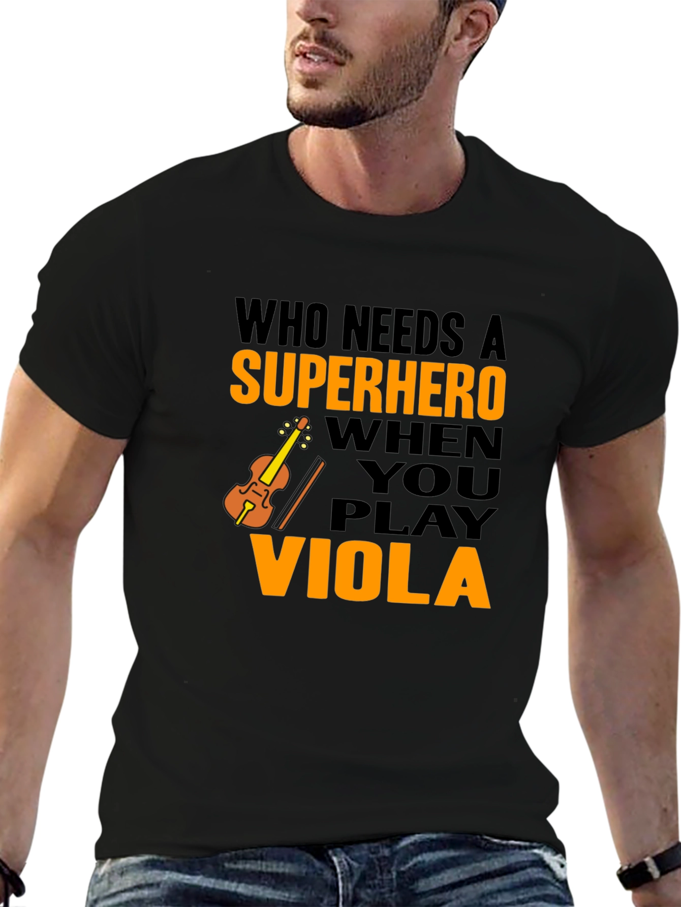 Viola Player Superhero T-Shirt