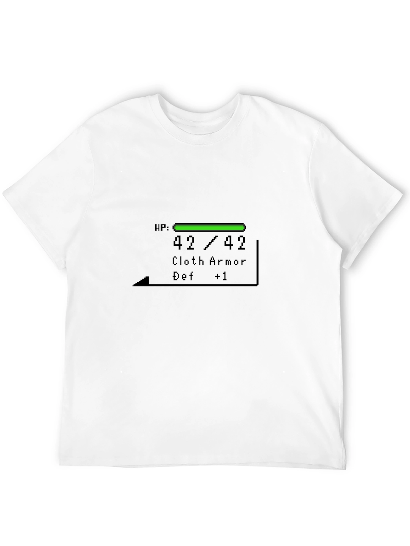 Gamer Style T-Shirt with RPG Health Bar Design