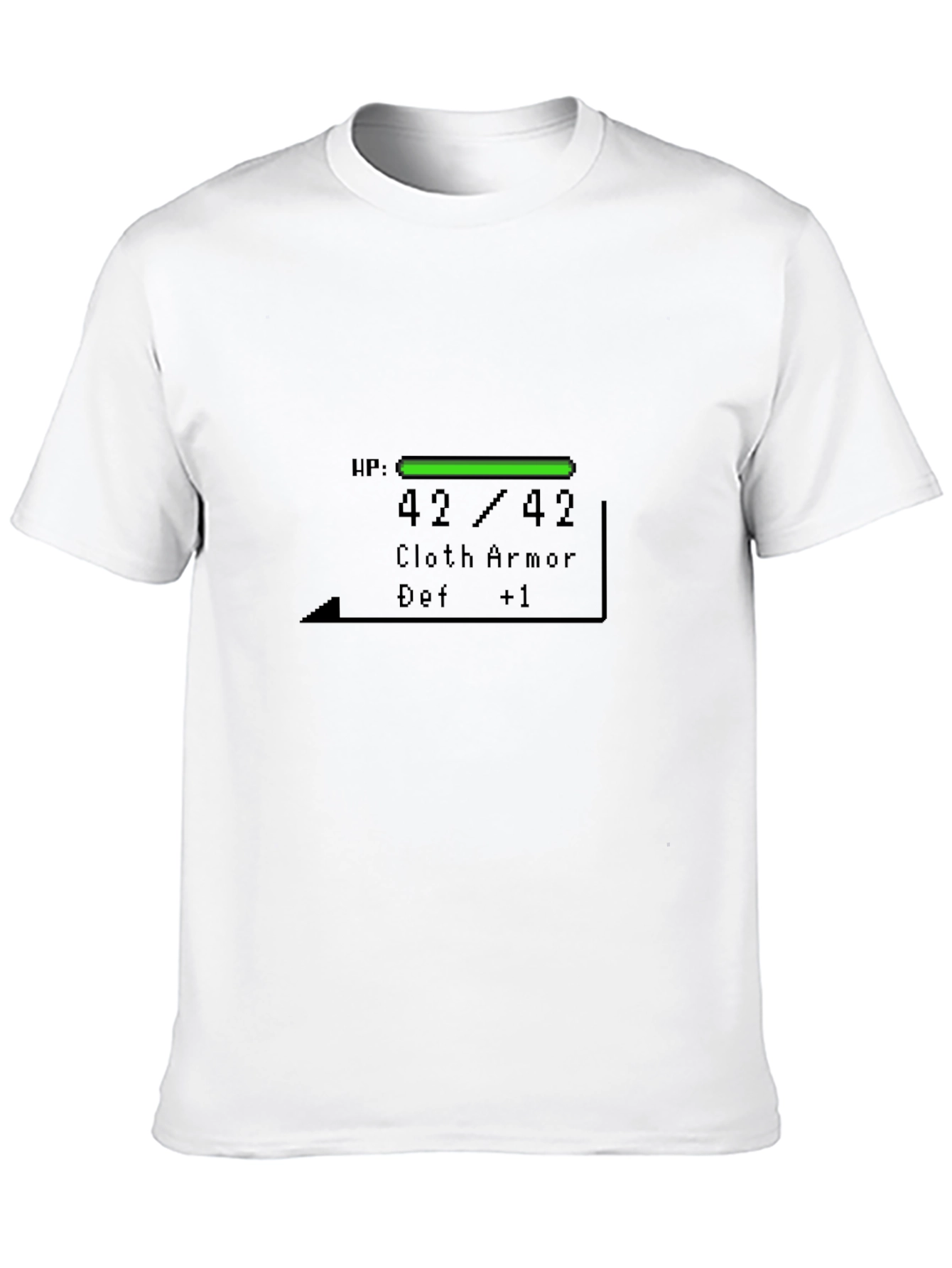 Gamer Style T-Shirt with RPG Health Bar Design