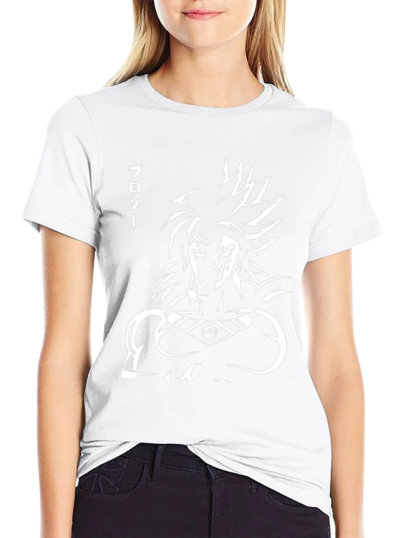 Broly Anime Graphic Tee - Black Cotton T-Shirt