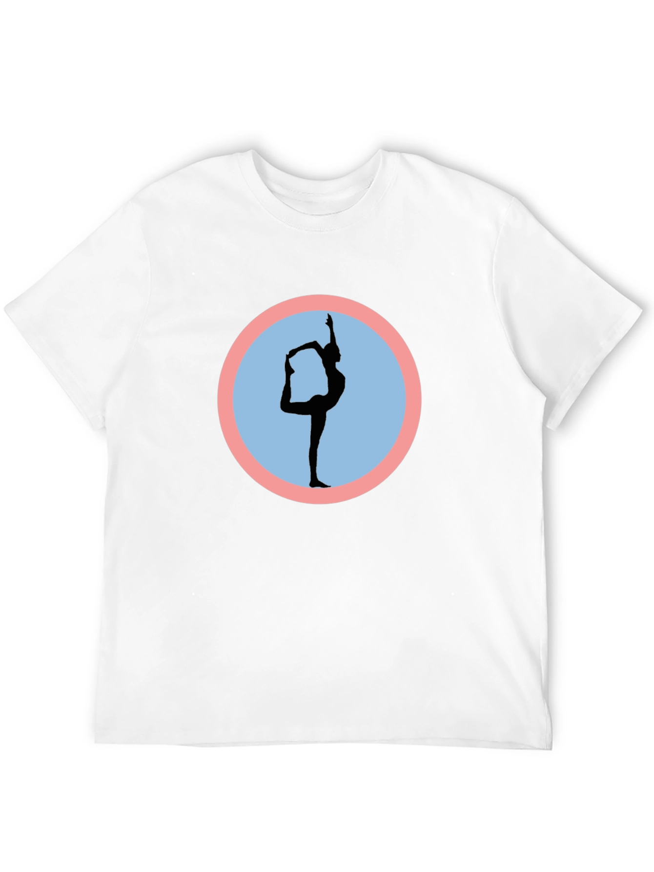 Yoga Pose Graphic Black T-Shirt