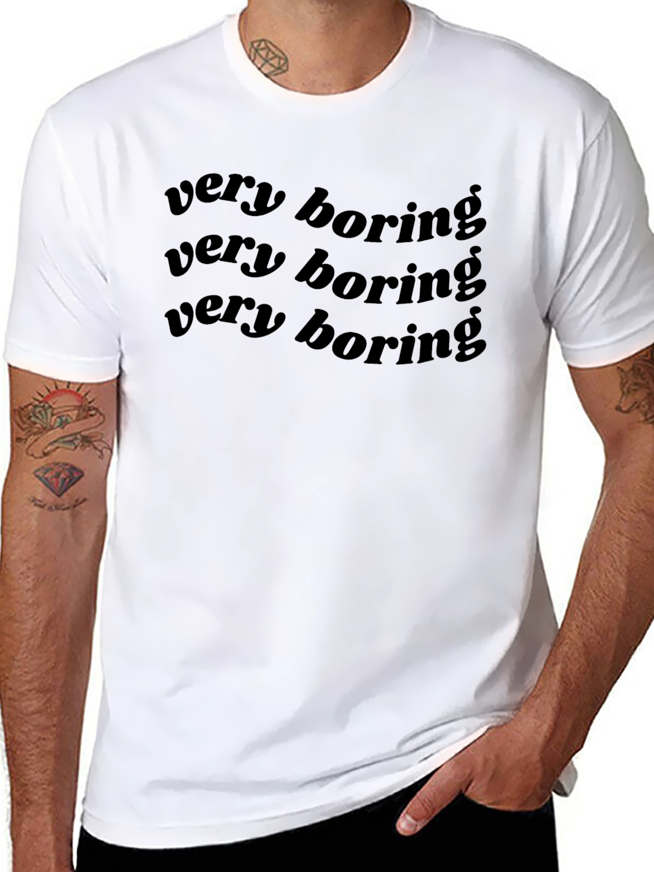 Very Boring Graphic Tee - Black