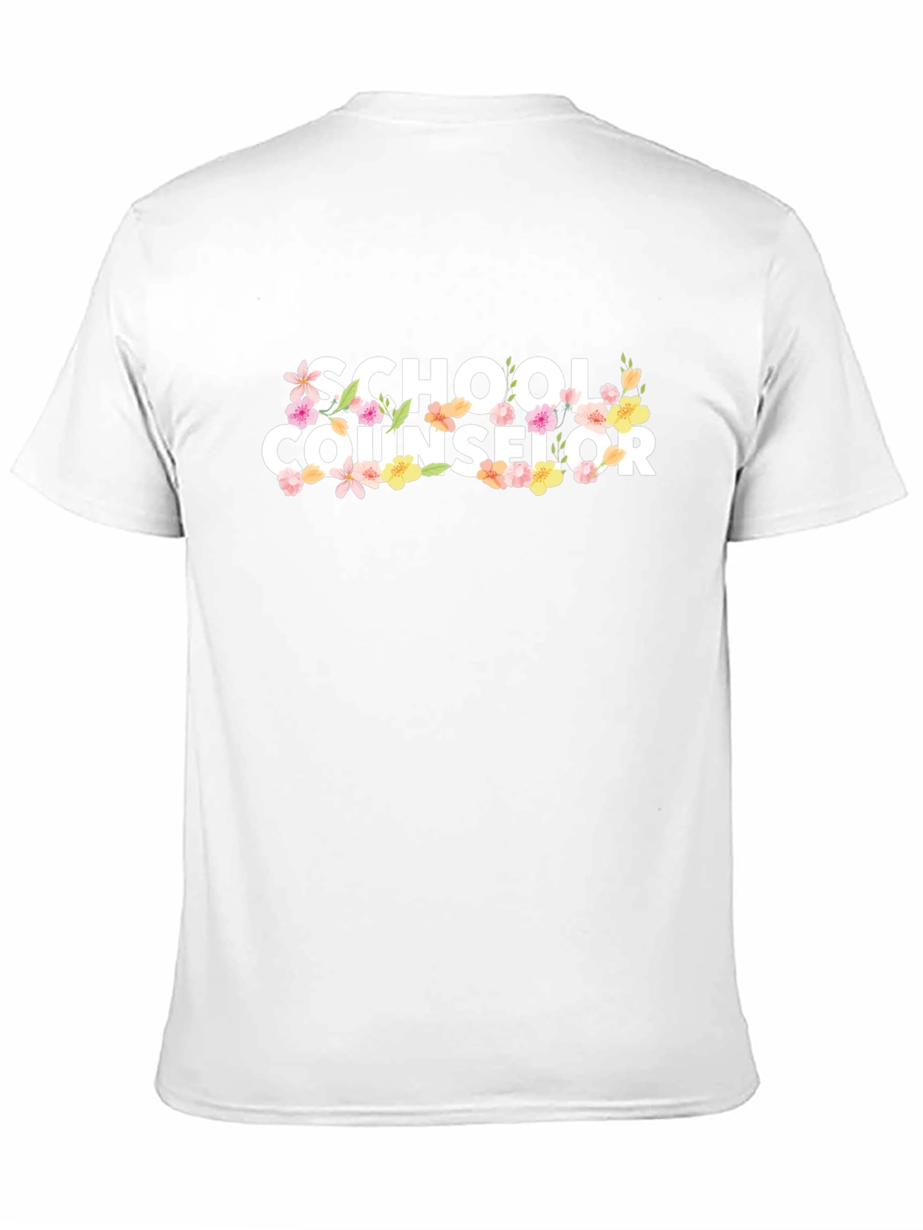 School Counselor Floral T-Shirt