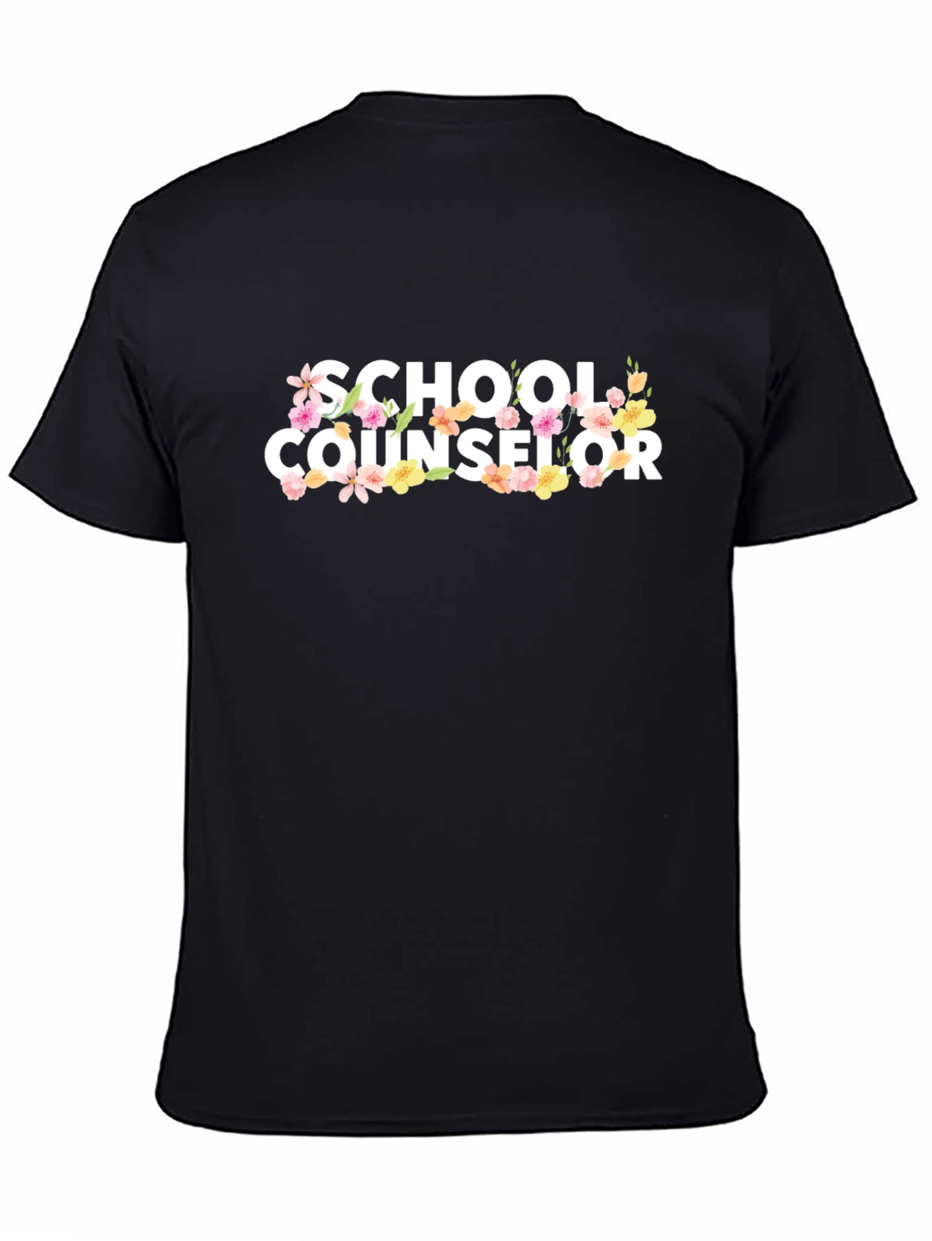 School Counselor Floral T-Shirt