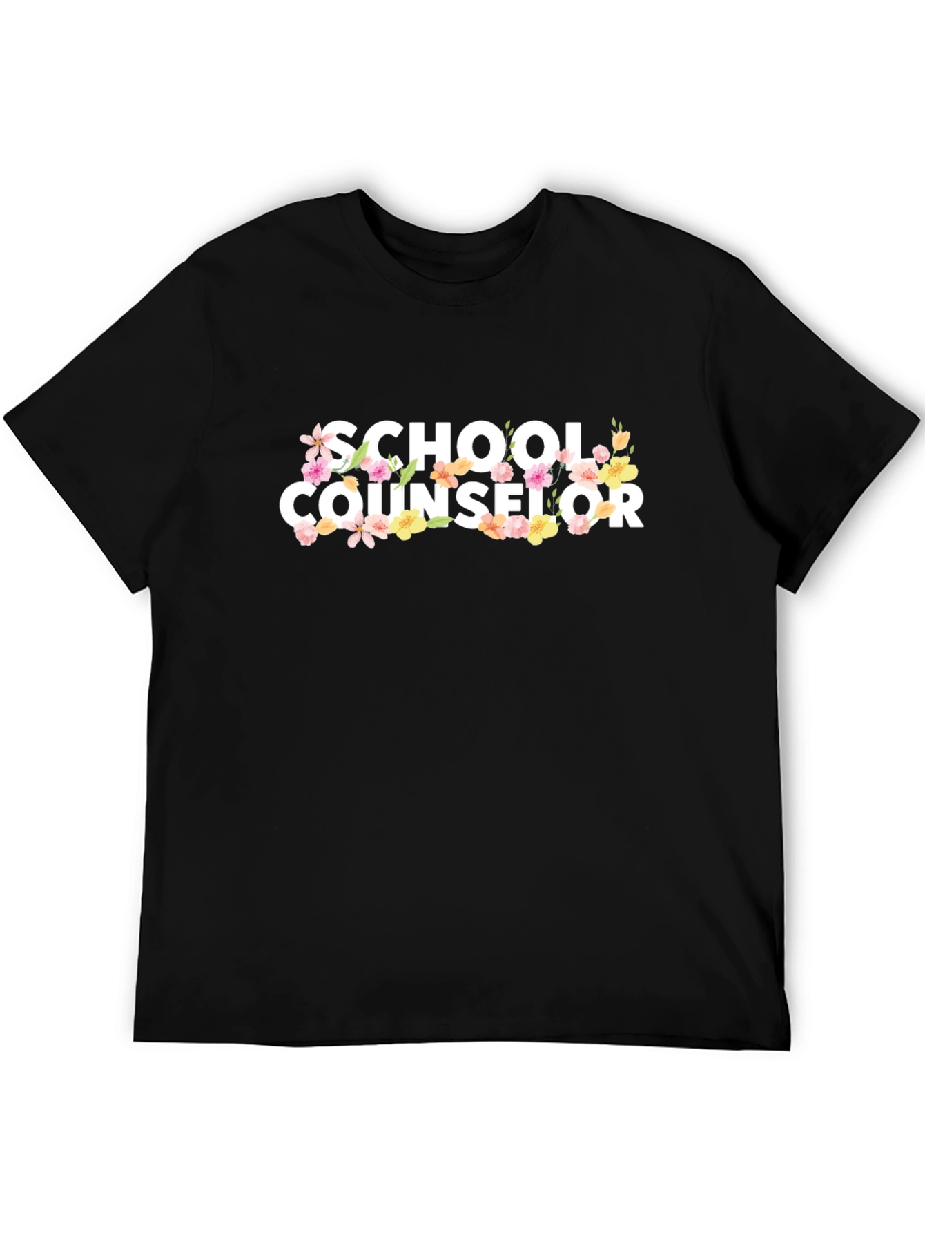 School Counselor Floral T-Shirt