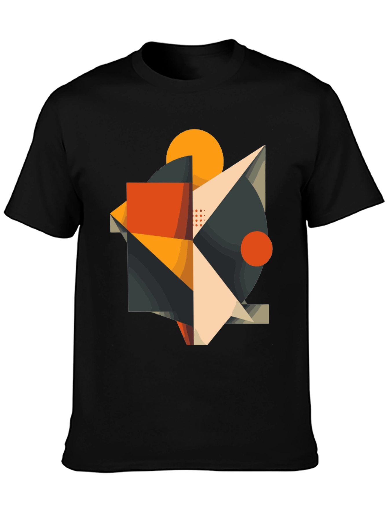 Abstract Geometric Graphic Tee - Modern Art Shirt