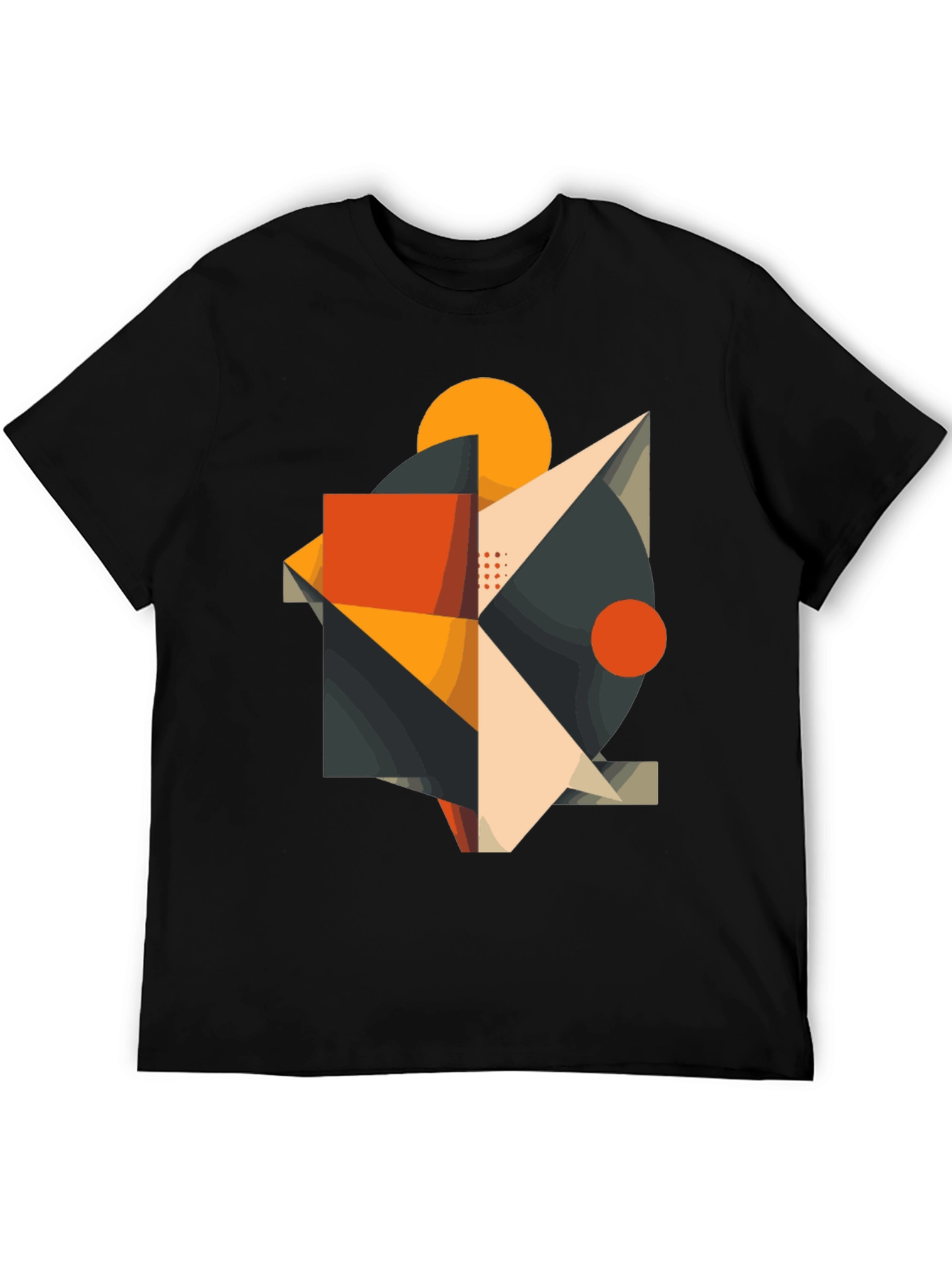 Abstract Geometric Graphic Tee - Modern Art Shirt