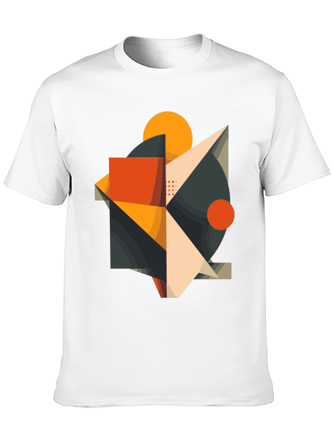 Abstract Geometric Graphic Tee - Modern Art Shirt