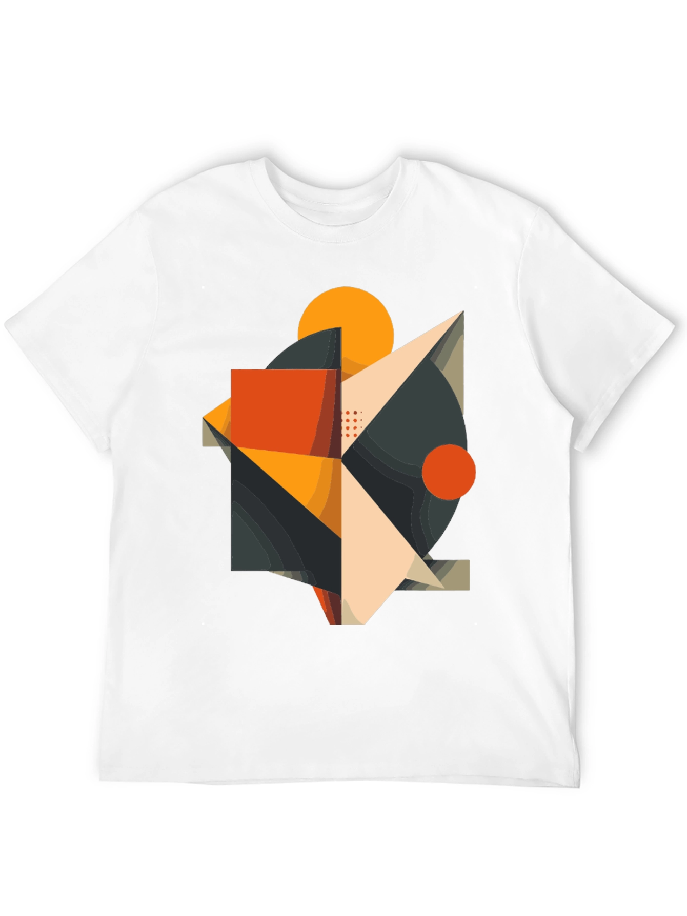 Abstract Geometric Graphic Tee - Modern Art Shirt