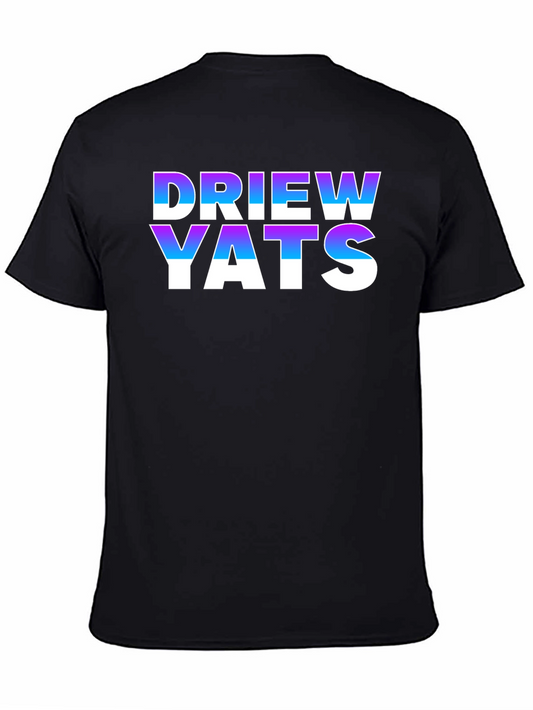 Driew Yats Gradient Text Black T-Shirt