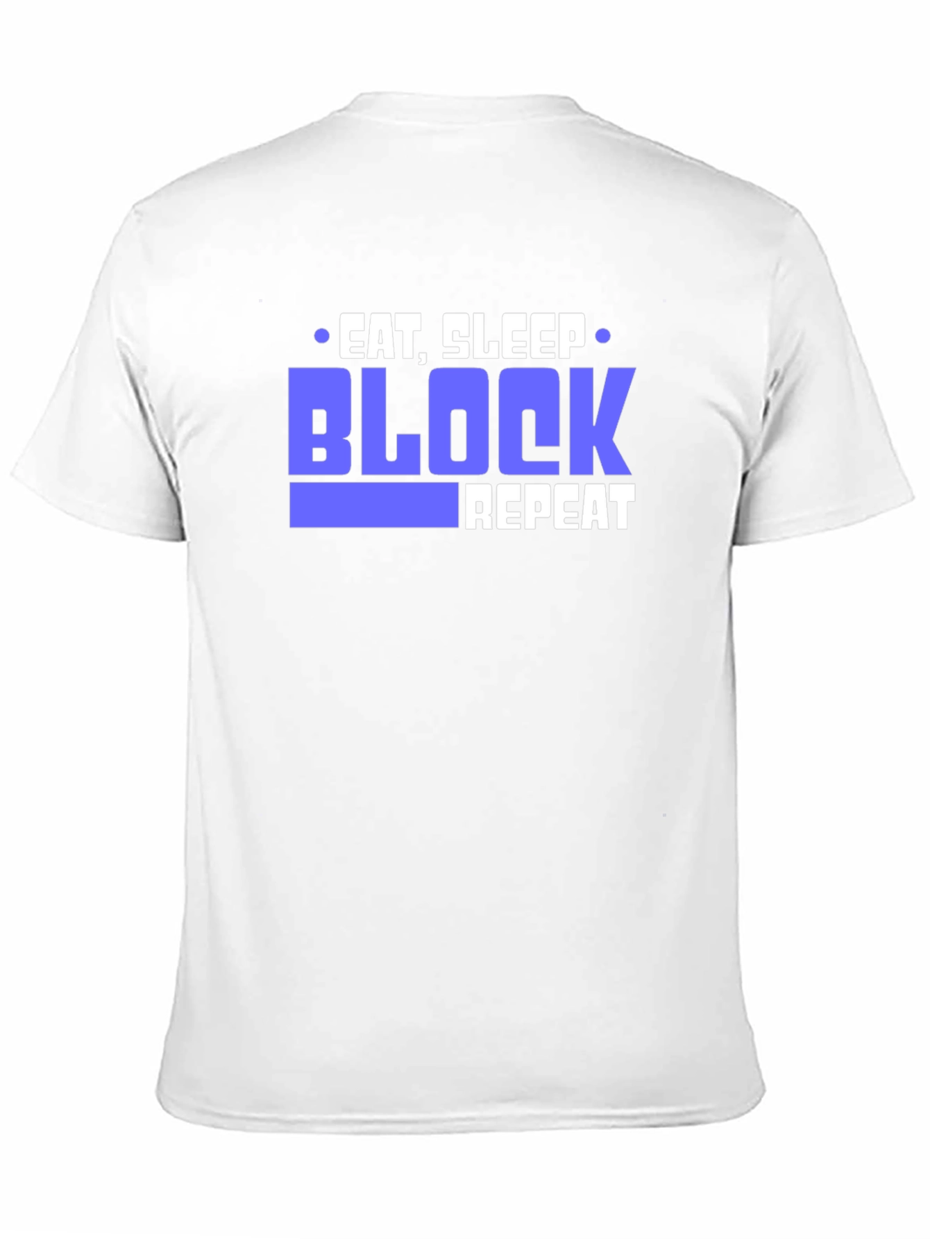 Eat Sleep Block Repeat Black T-Shirt