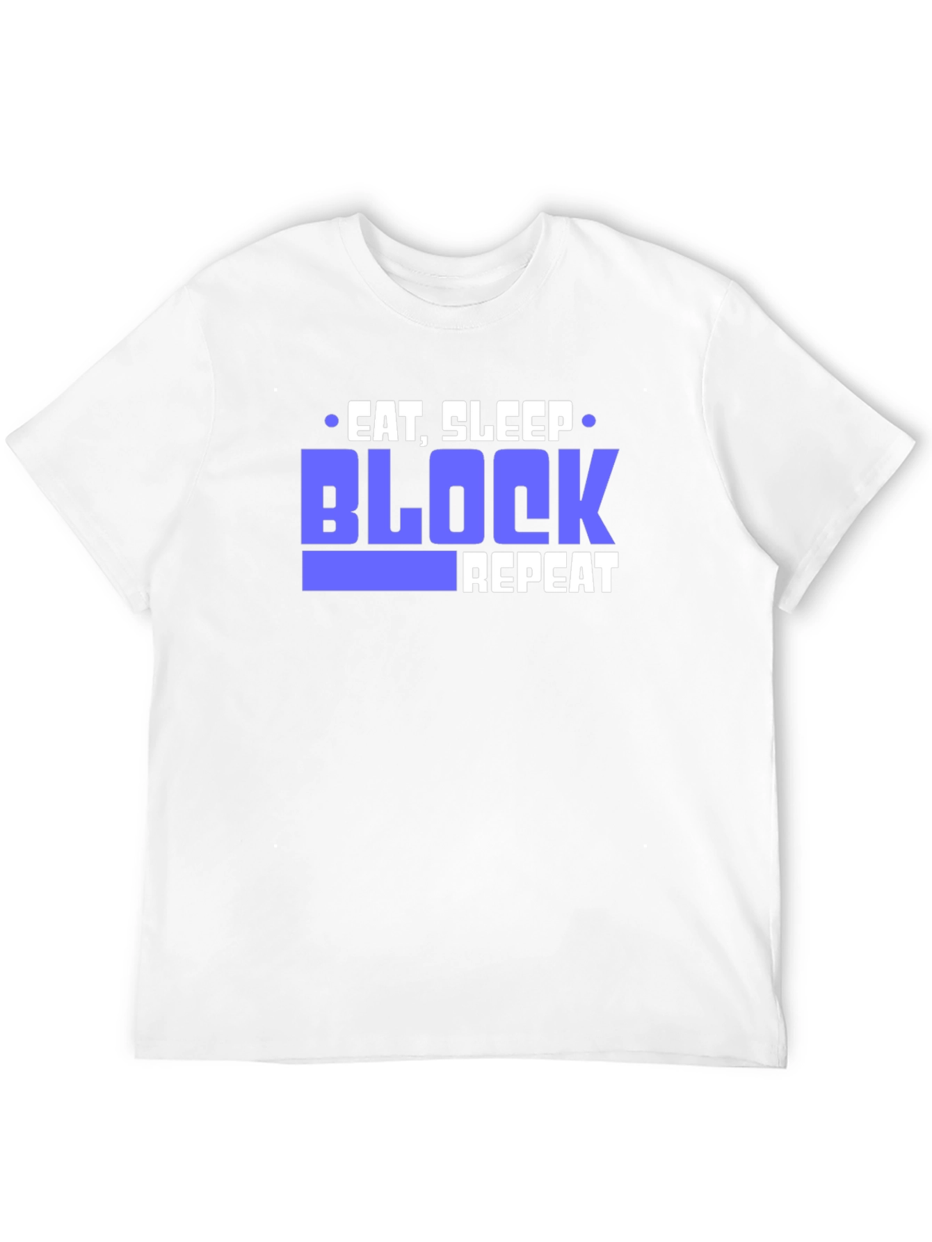 Eat Sleep Block Repeat Black T-Shirt