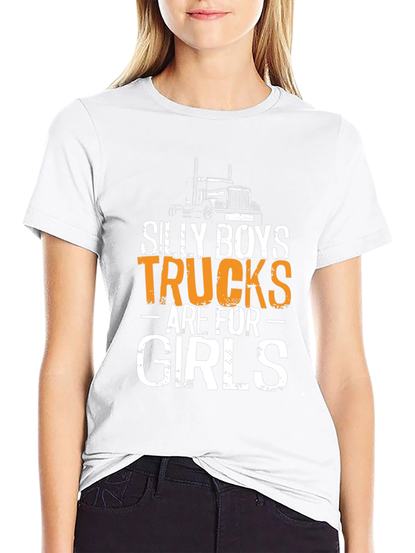 Silly Boys Trucks Are For Girls T-Shirt