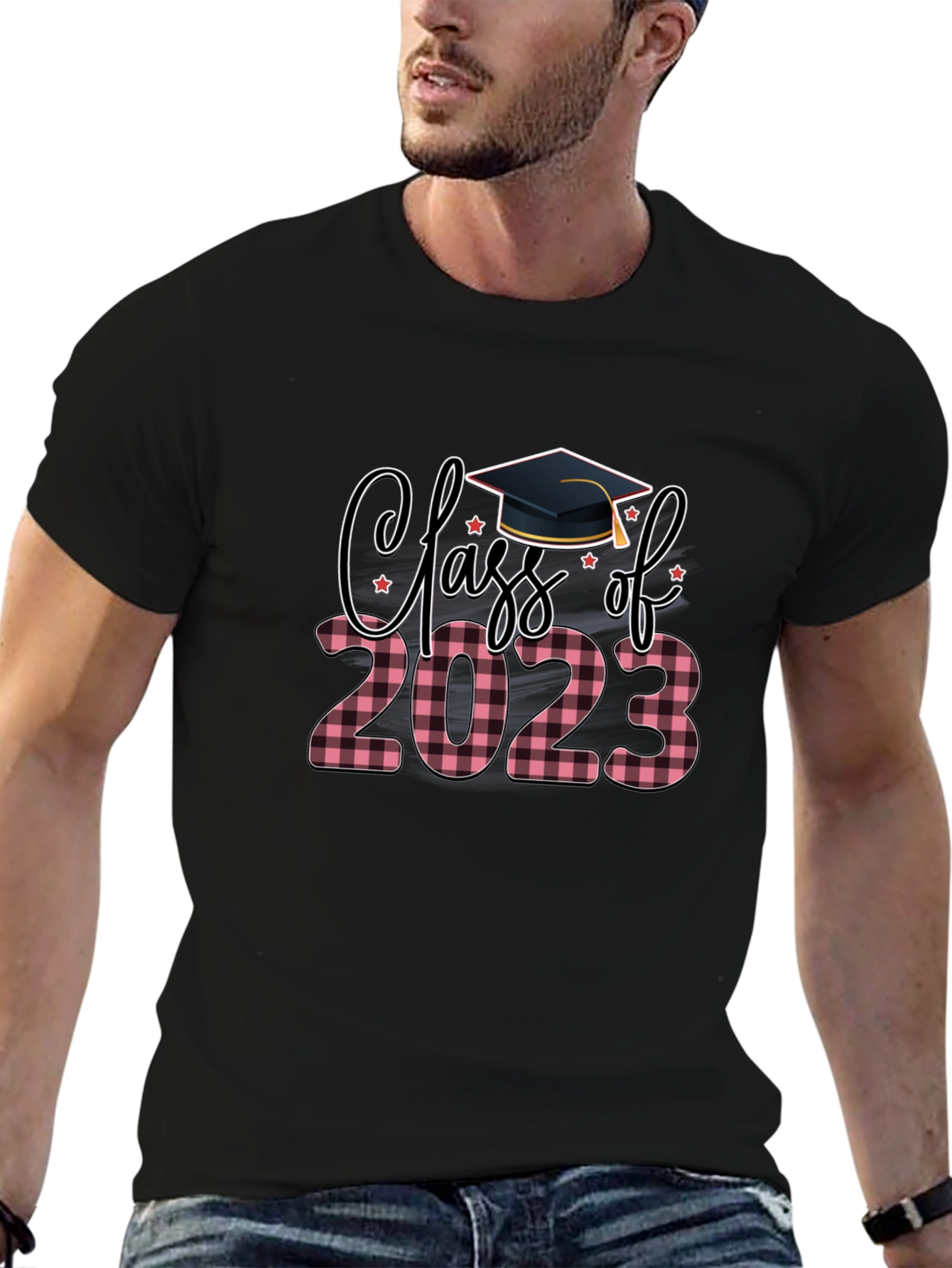 Class of 2023 Plaid Graduation T-Shirt