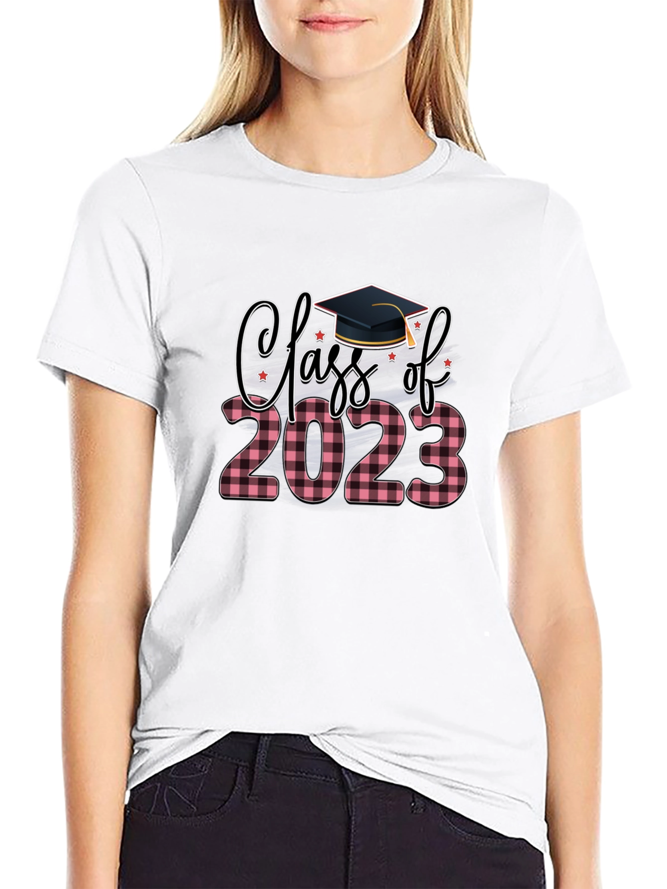 Class of 2023 Plaid Graduation T-Shirt