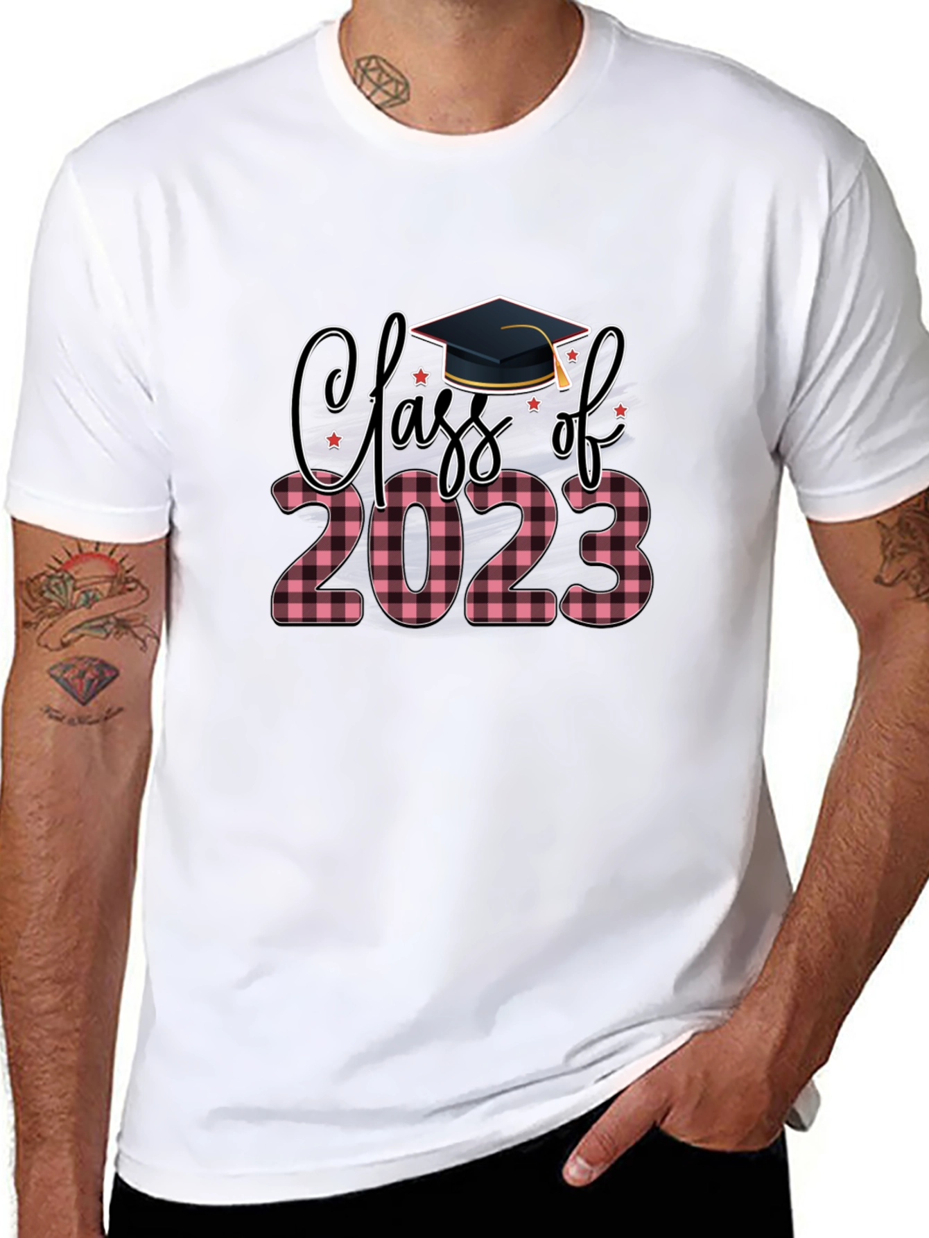 Class of 2023 Plaid Graduation T-Shirt