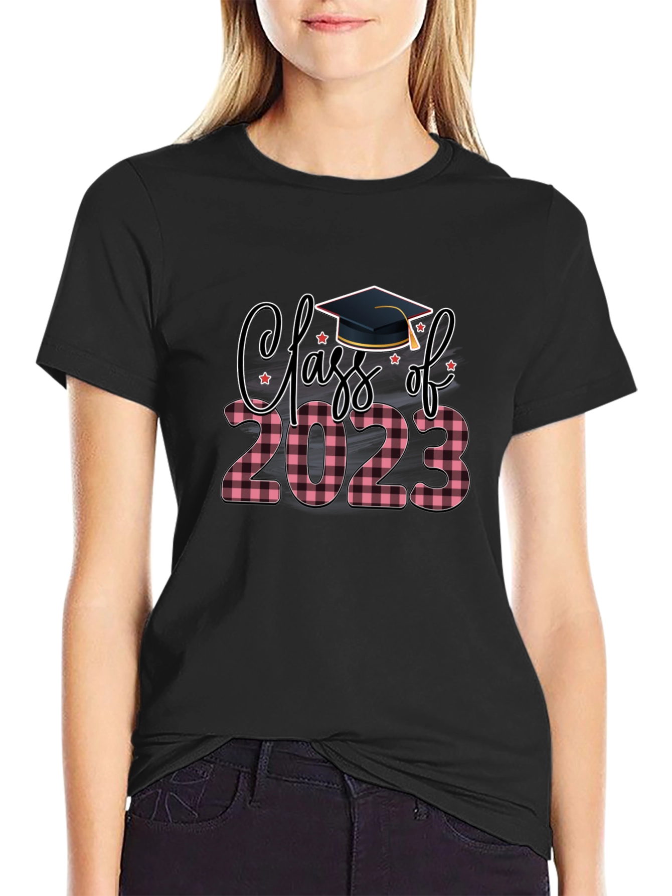 Class of 2023 Plaid Graduation T-Shirt