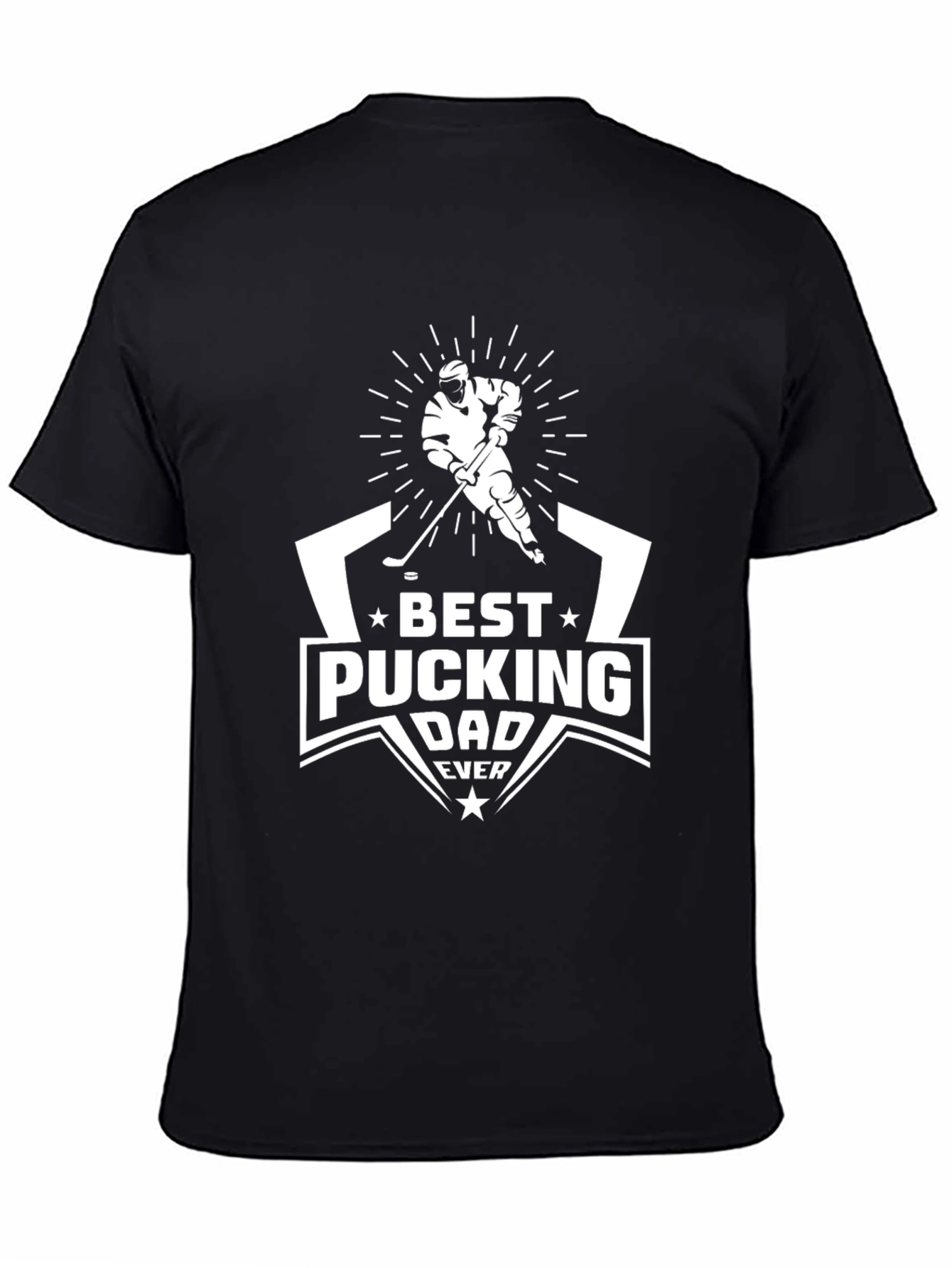Best Pucking Dad Ever Hockey T-Shirt