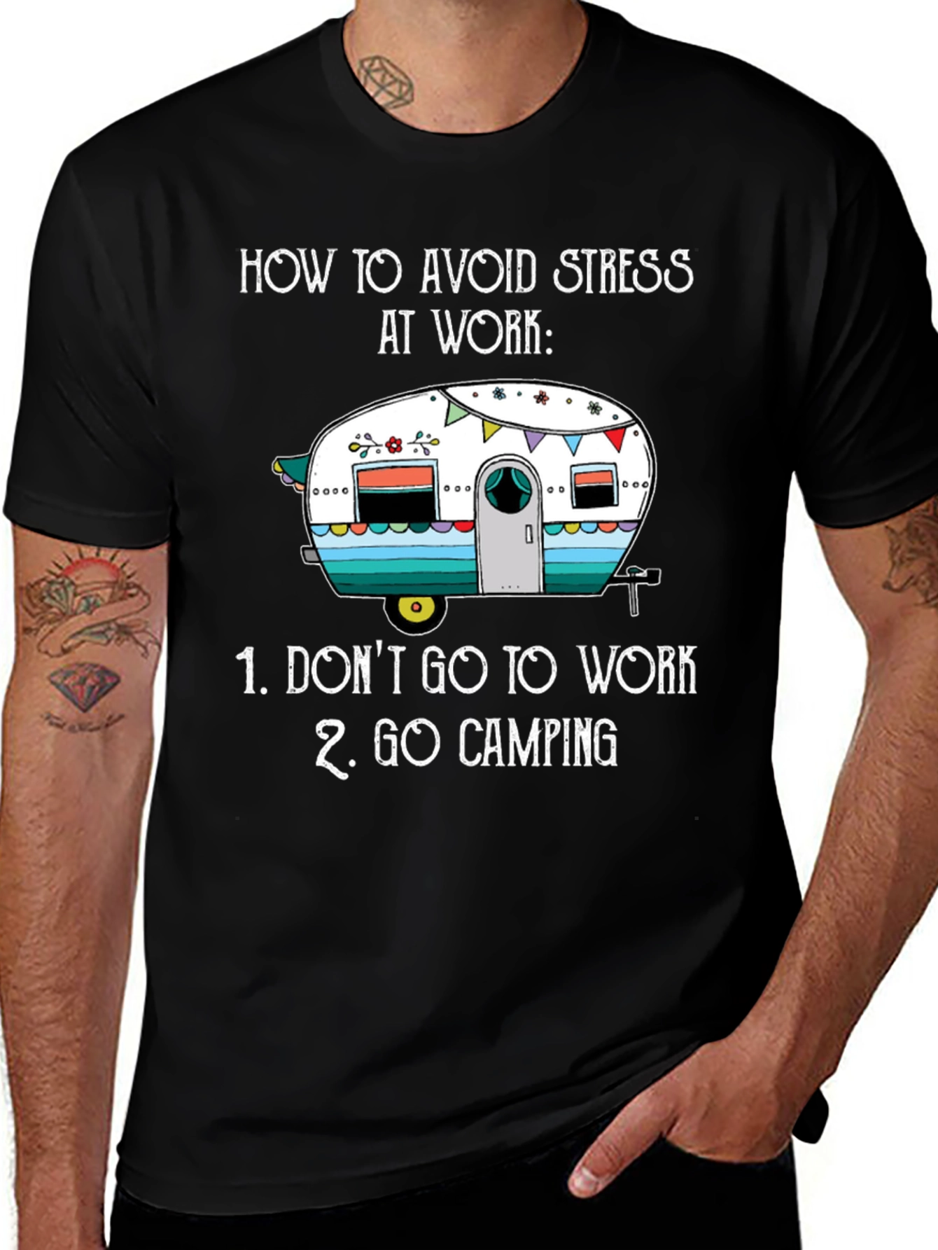 Avoid Stress Camping T-Shirt