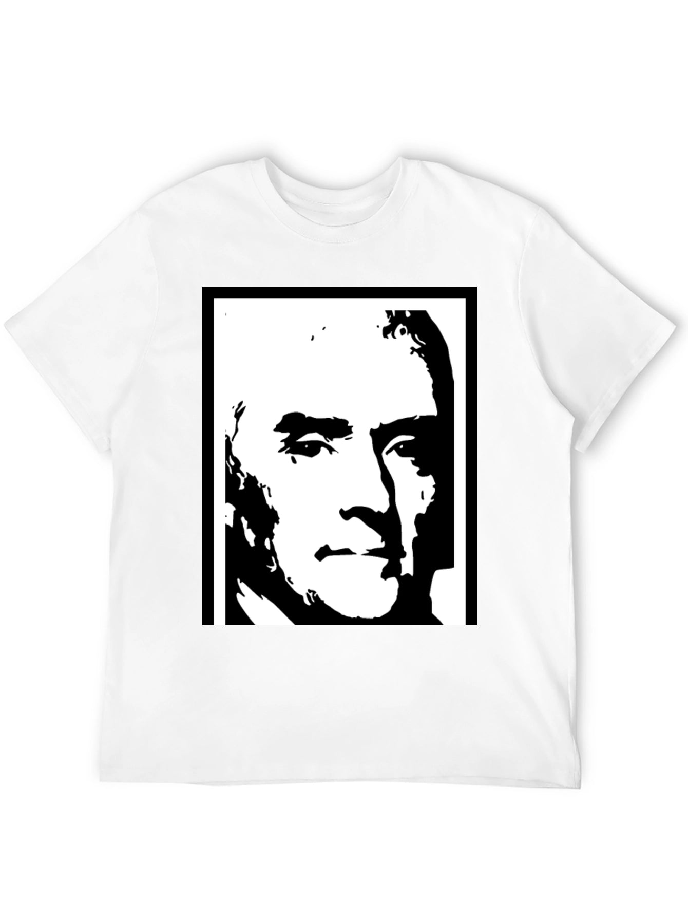 Bold Graphic Tee - Monochrome Portrait Design