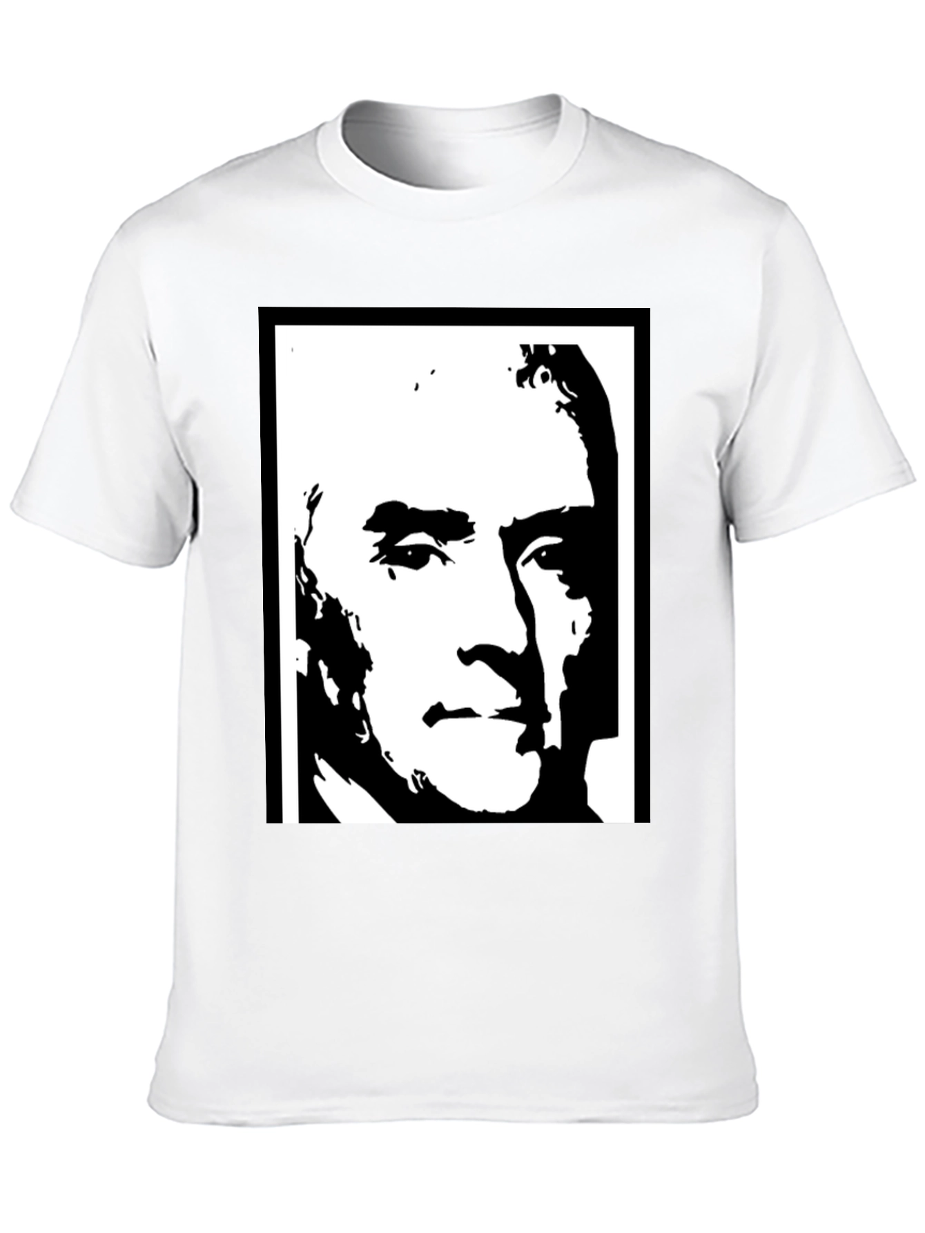 Bold Graphic Tee - Monochrome Portrait Design