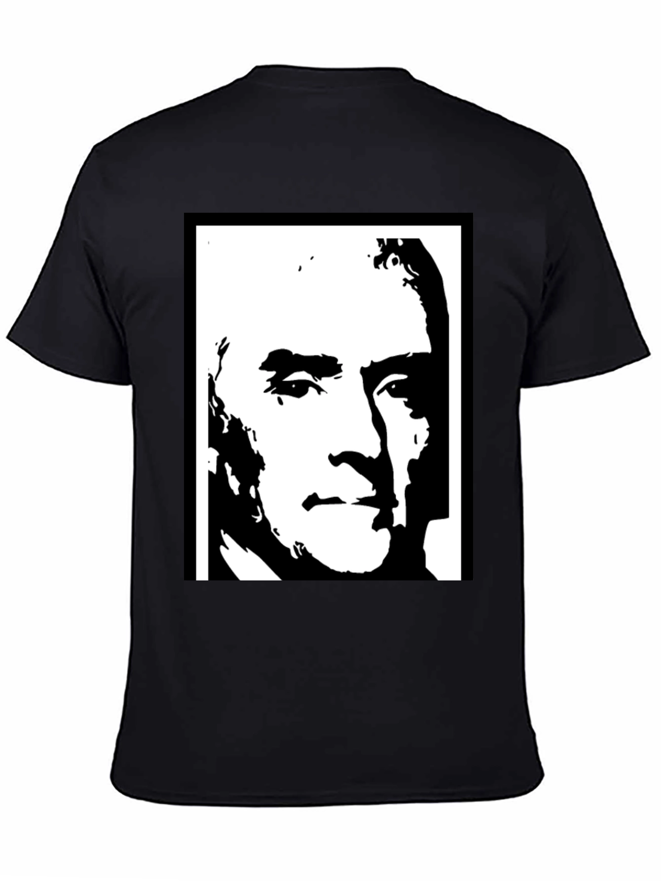 Bold Graphic Tee - Monochrome Portrait Design