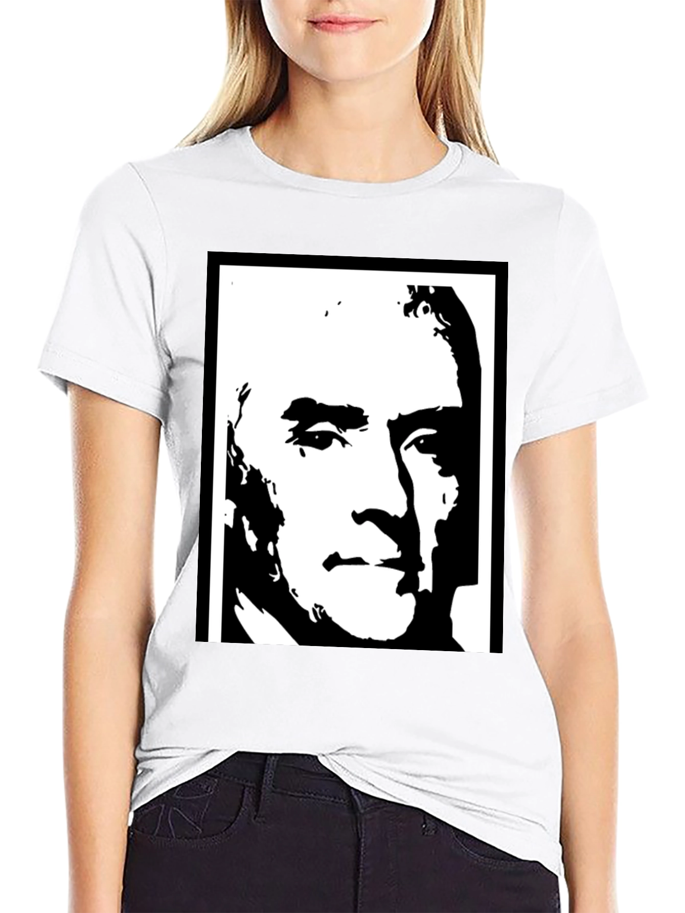 Bold Graphic Tee - Monochrome Portrait Design