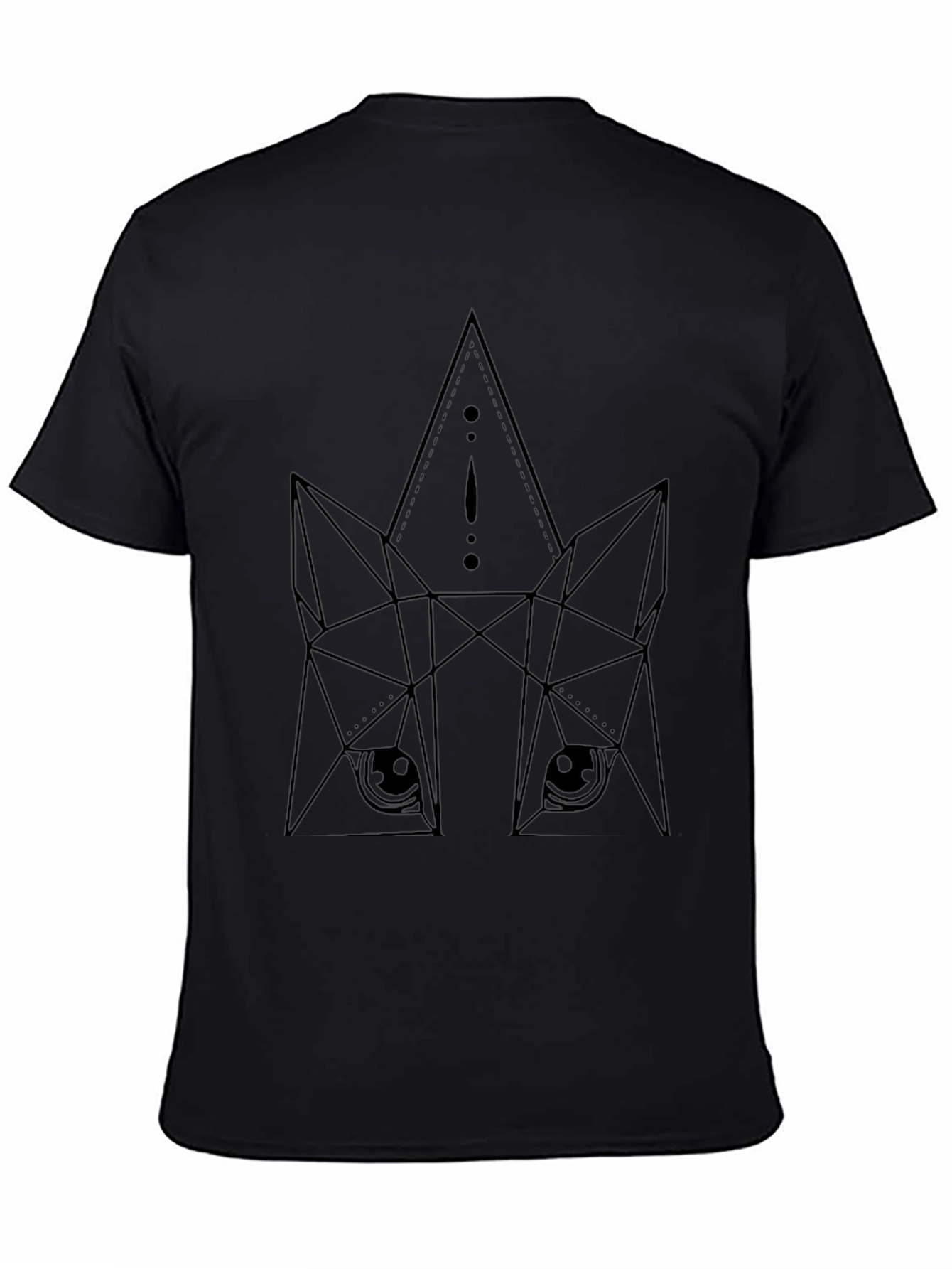 Geometric Fox Graphic Tee - Modern Animal Art Shirt