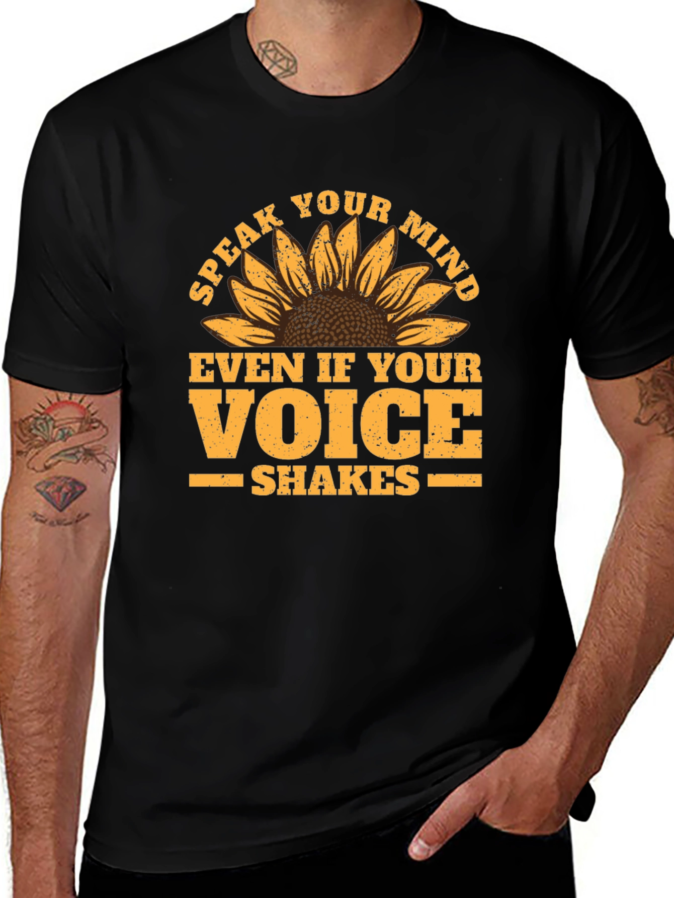 Speak Your Mind T-Shirt - Sunflower Graphic Tee