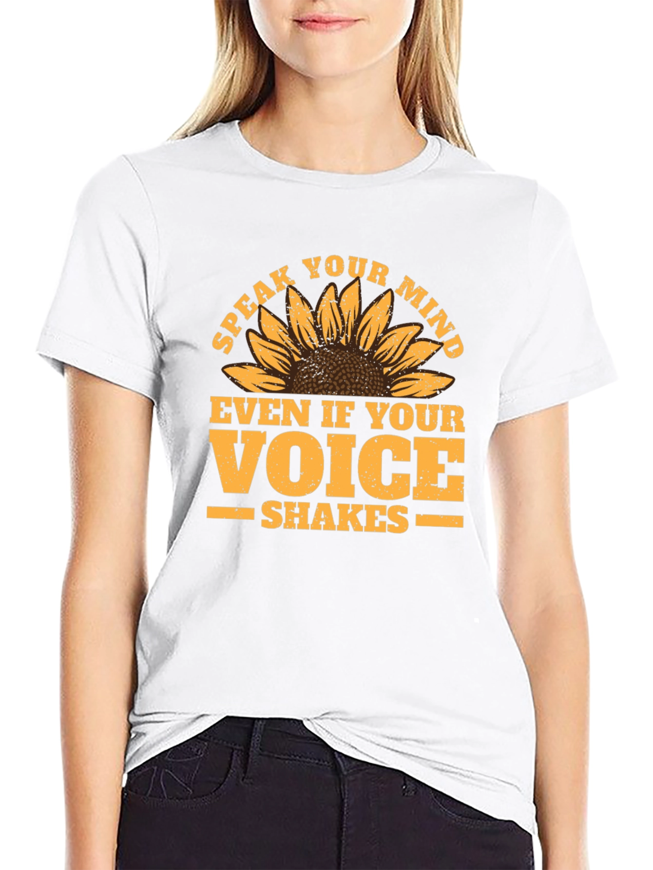 Speak Your Mind T-Shirt - Sunflower Graphic Tee