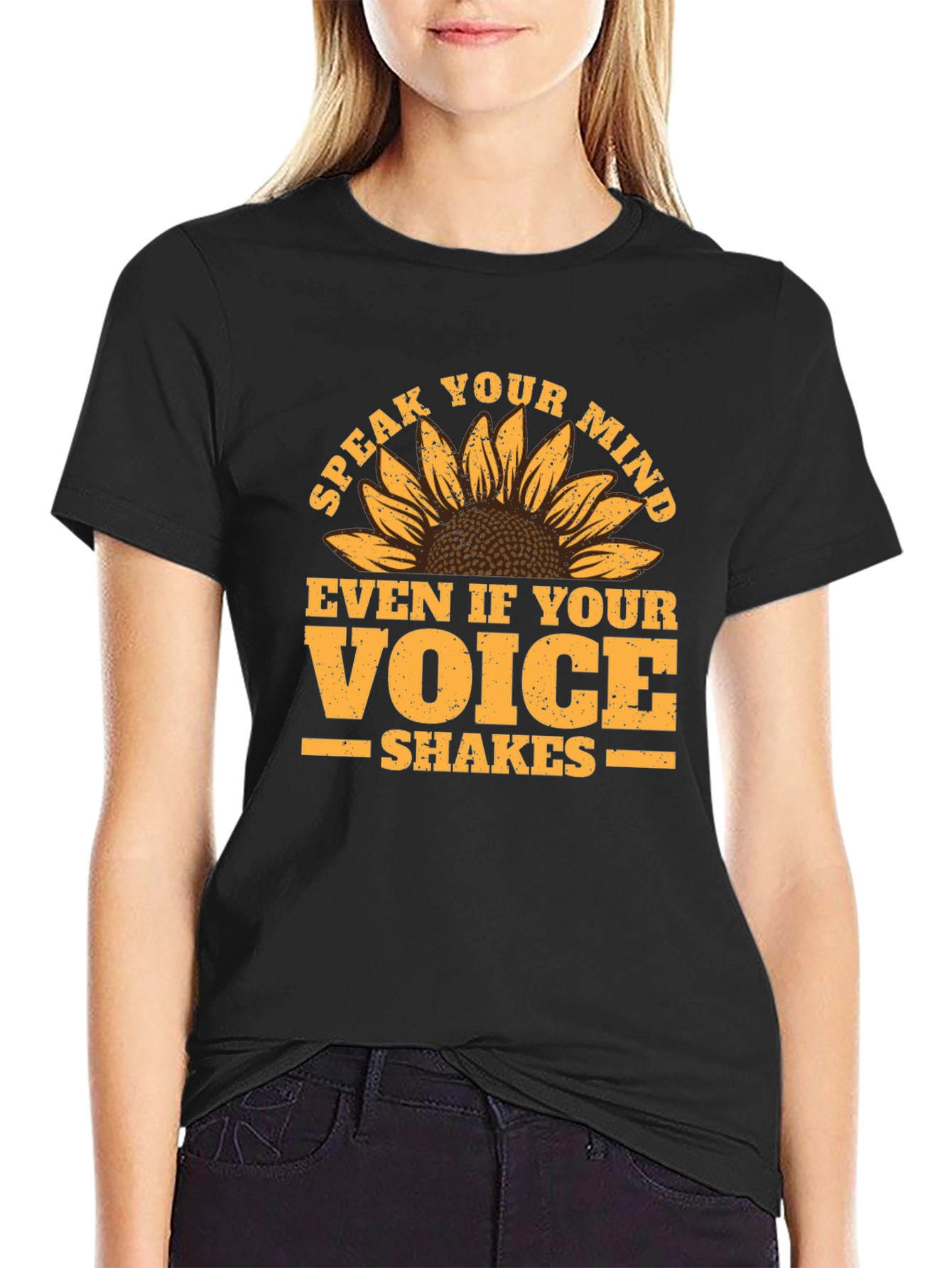 Speak Your Mind T-Shirt - Sunflower Graphic Tee