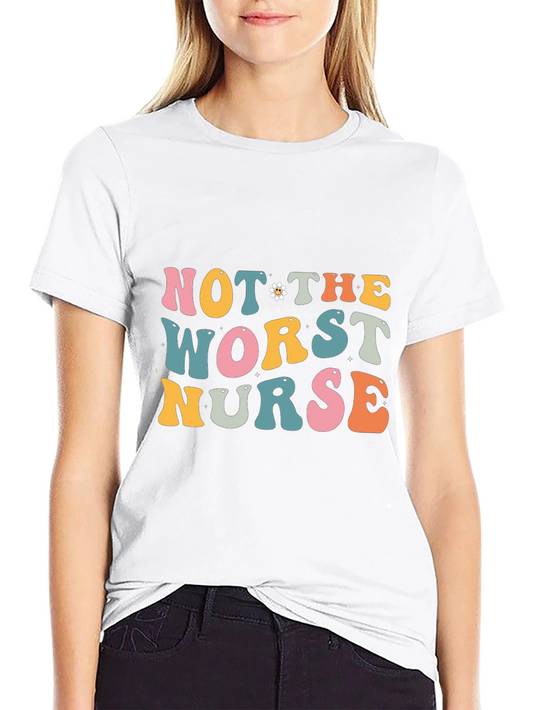 Not the Worst Nurse T-Shirt - Retro Style