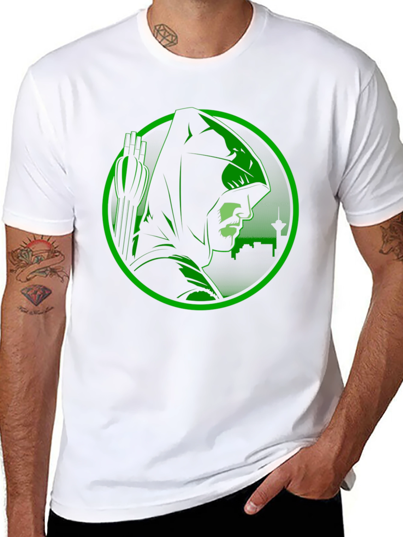 Green Arrow T-Shirt - Superhero Tee